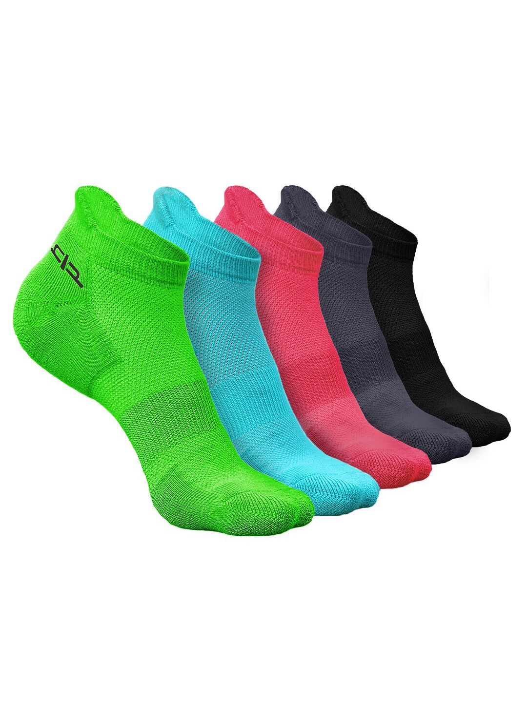 

Heelium Women Pack of 5 Bamboo Super Soft & Odour-Free Breathable Ankle-Length Socks, Green
