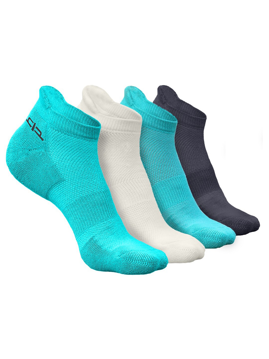 

Heelium Women Pack of 4 Bamboo Super Soft & Odour-Free Breathable Ankle-Length Socks, Blue
