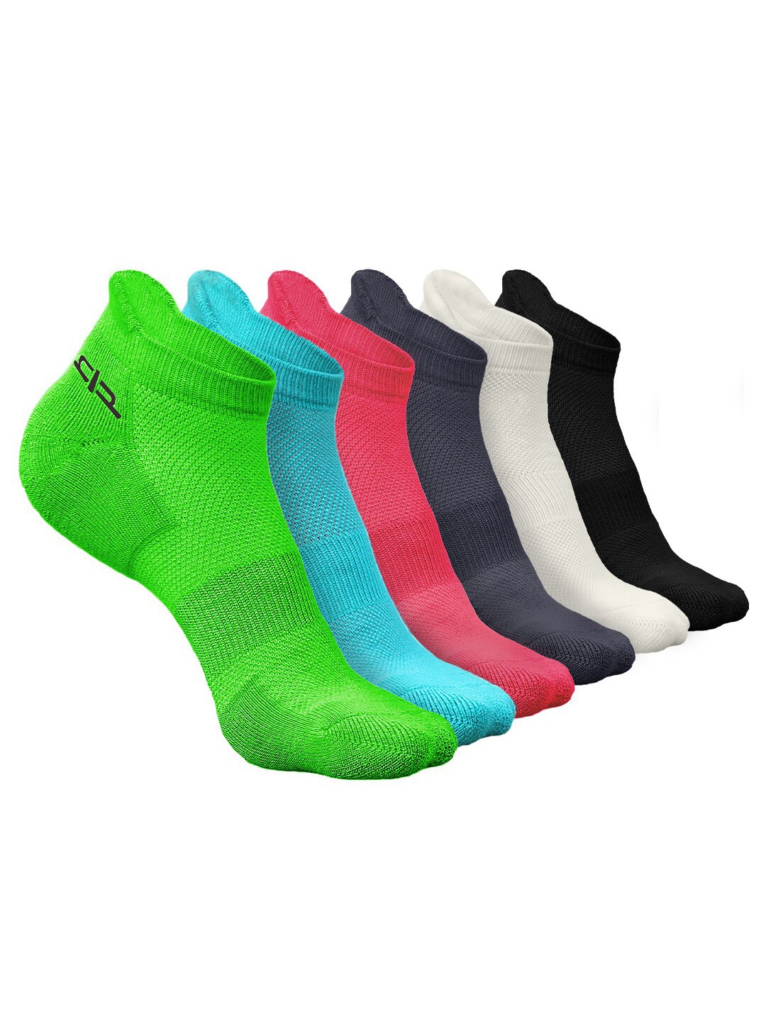 

Heelium Women Pack of 6 Bamboo Super Soft & Odour-Free Breathable Ankle-Length Socks, Green