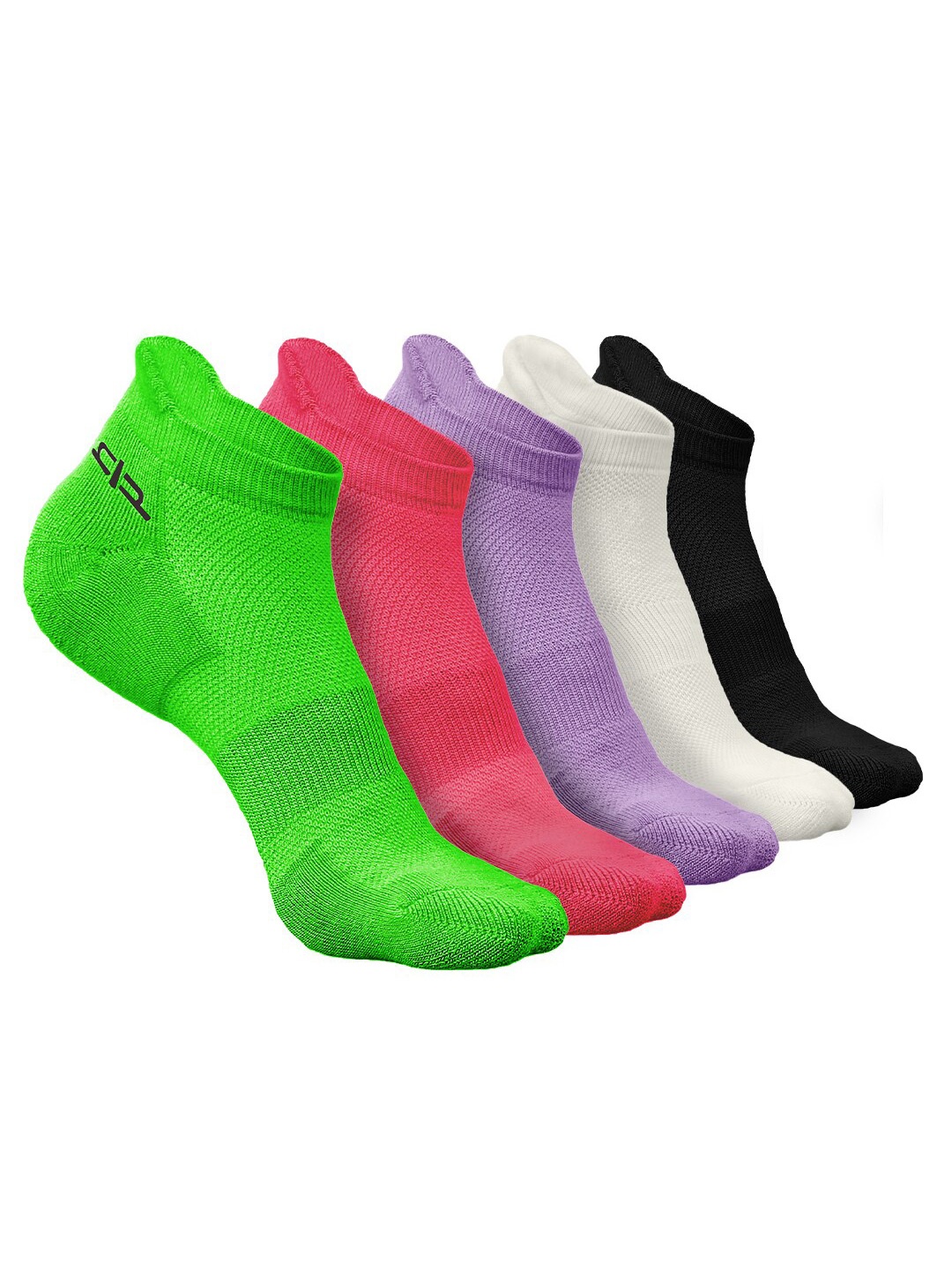 

Heelium Women Pack of 5 Bamboo Super Soft & Odour-Free Breathable Ankle-Length Socks, Green