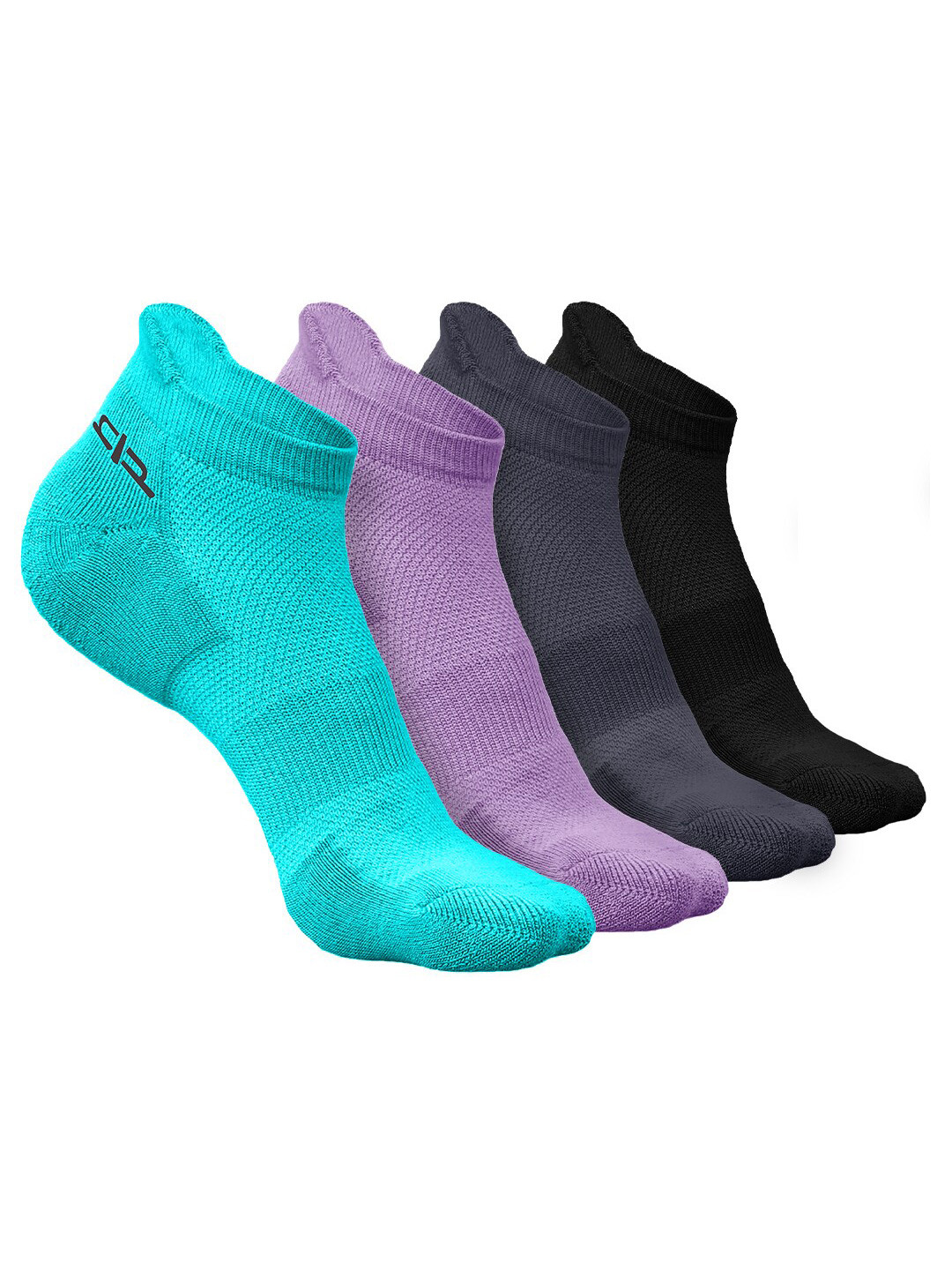 

Heelium Women Pack of 4 Bamboo Super Soft & Odour-Free Breathable Ankle-Length Socks, Blue