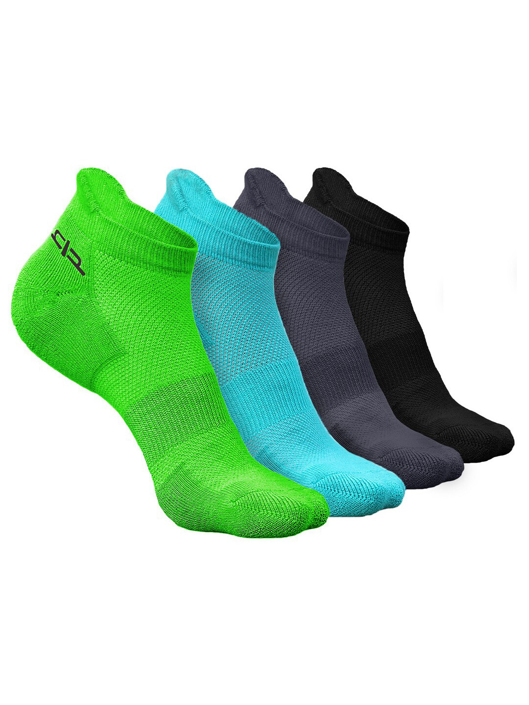 

Heelium Women Pack of 4 Bamboo Super Soft & Odour-Free Breathable Ankle-Length Socks, Green
