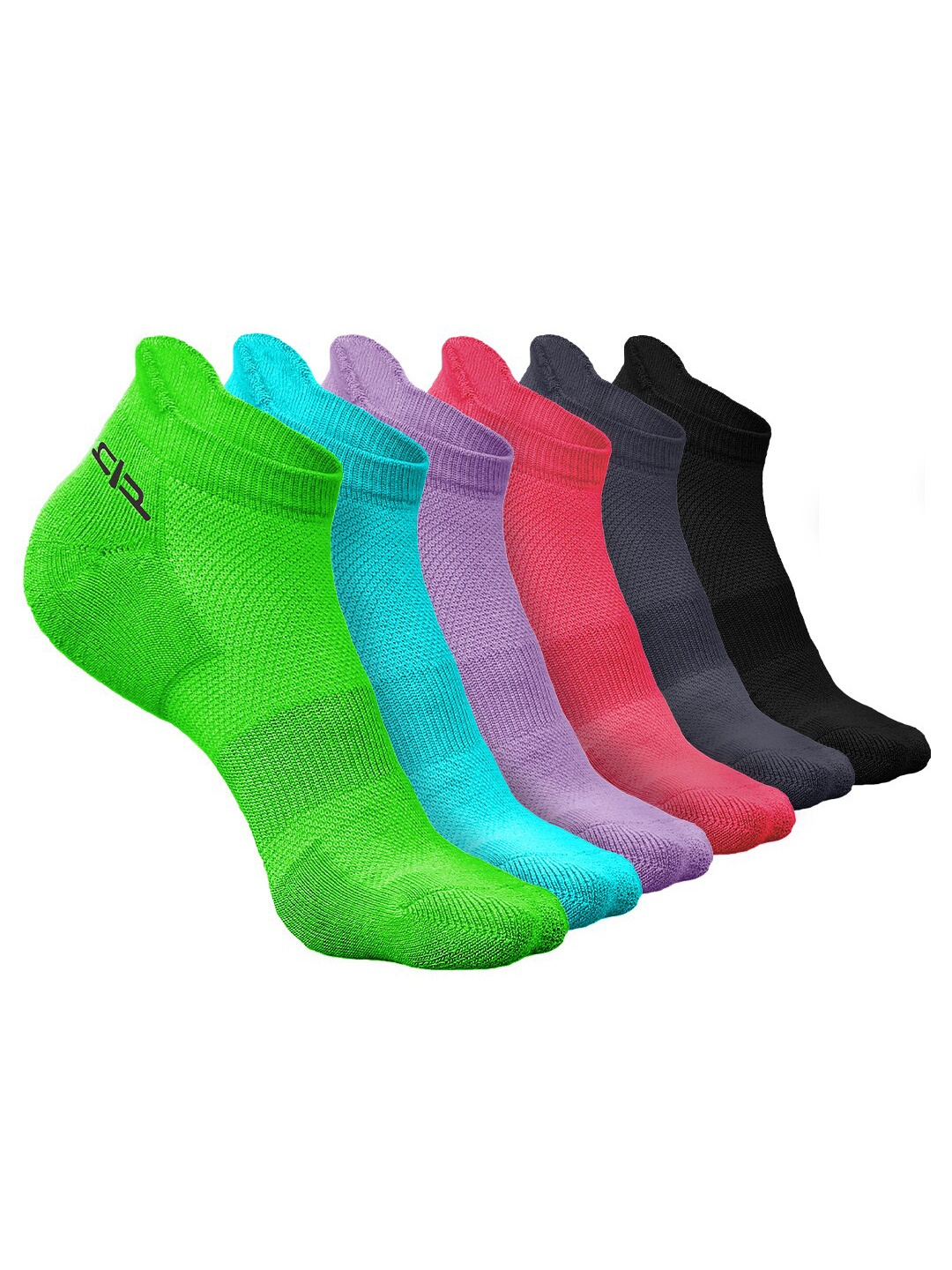 

Heelium Women Pack of 6 Bamboo Super Soft & Odour-Free Breathable Ankle-Length Socks, Green