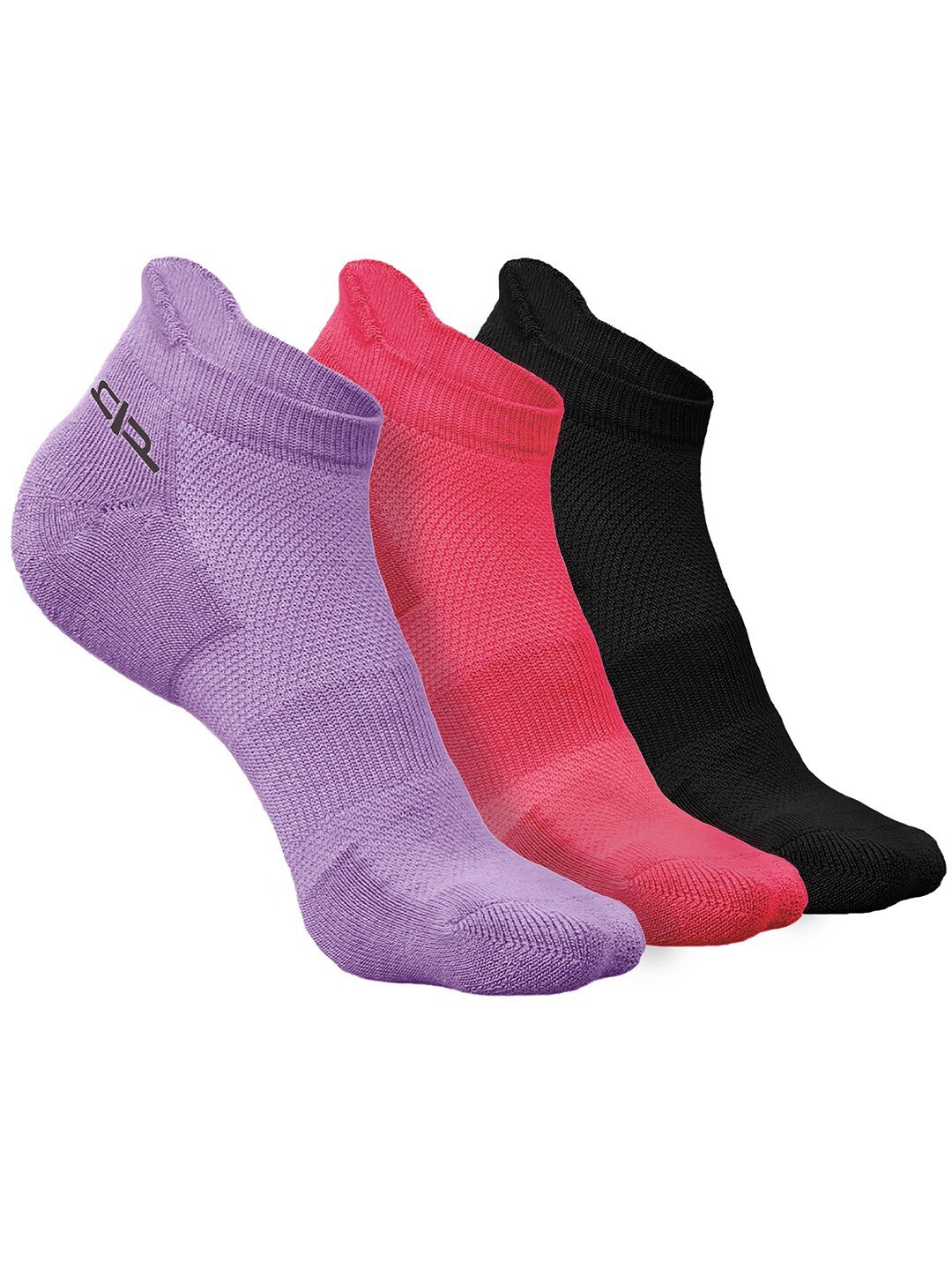 

Heelium Women Pack of 3 Bamboo Super Soft & Odour-Free Breathable Ankle-Length Socks, Purple
