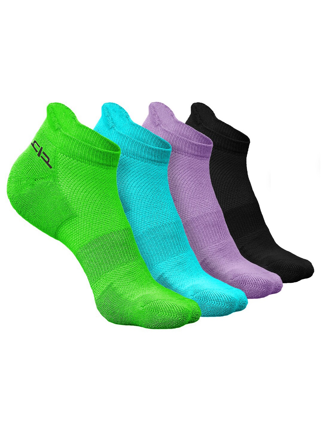 

Heelium Women Pack of 4 Bamboo Super Soft & Odour-Free Breathable Ankle-Length Socks, Green