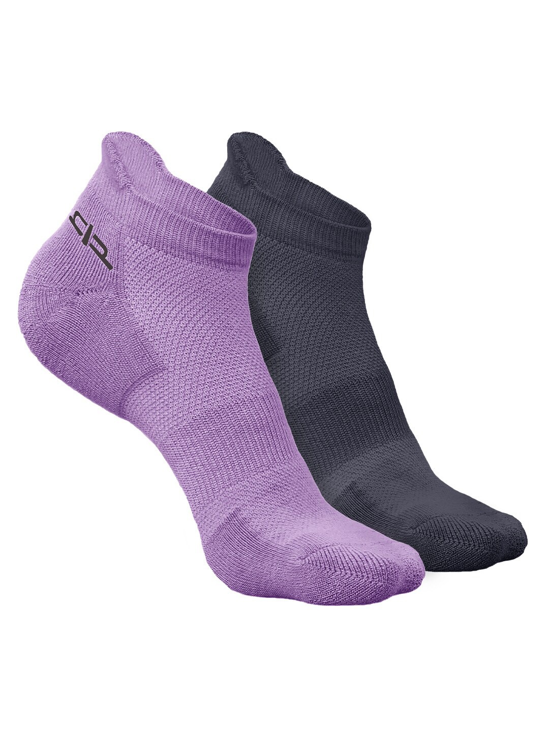 

Heelium Women Pack of 2 Bamboo Super Soft & Odour-Free Breathable Ankle-Length Socks, Purple
