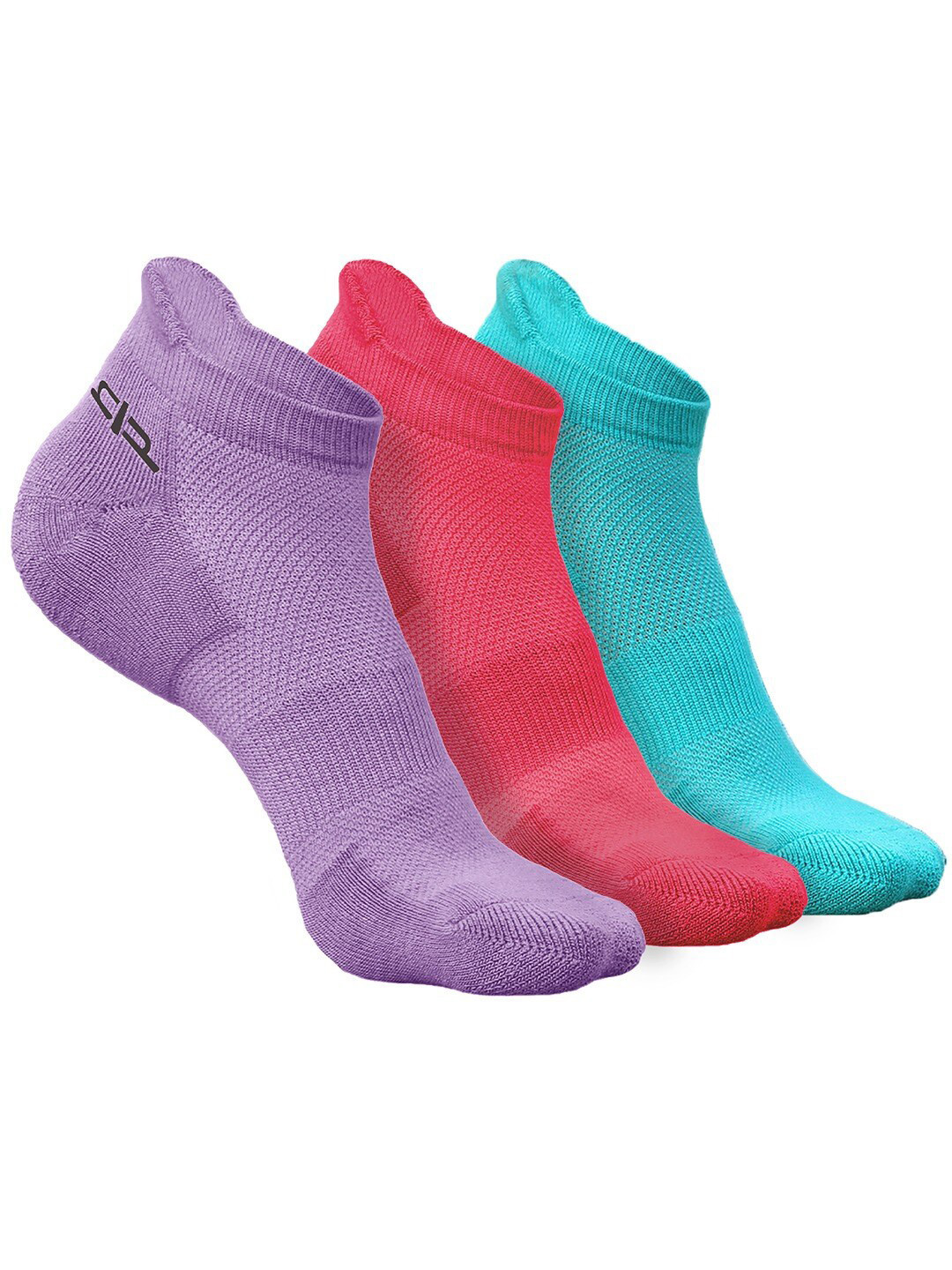 

Heelium Women Pack of 3 Bamboo Super Soft & Odour-Free Breathable Ankle-Length Socks, Purple
