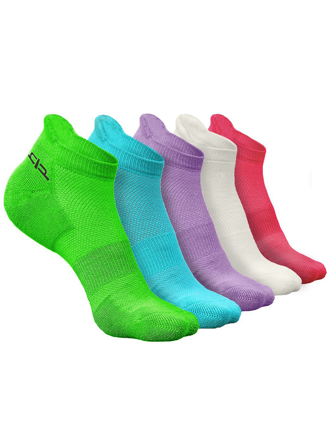 

Heelium Women Pack of 5 Bamboo Super Soft & Odour-Free Breathable Ankle-Length Socks, Green