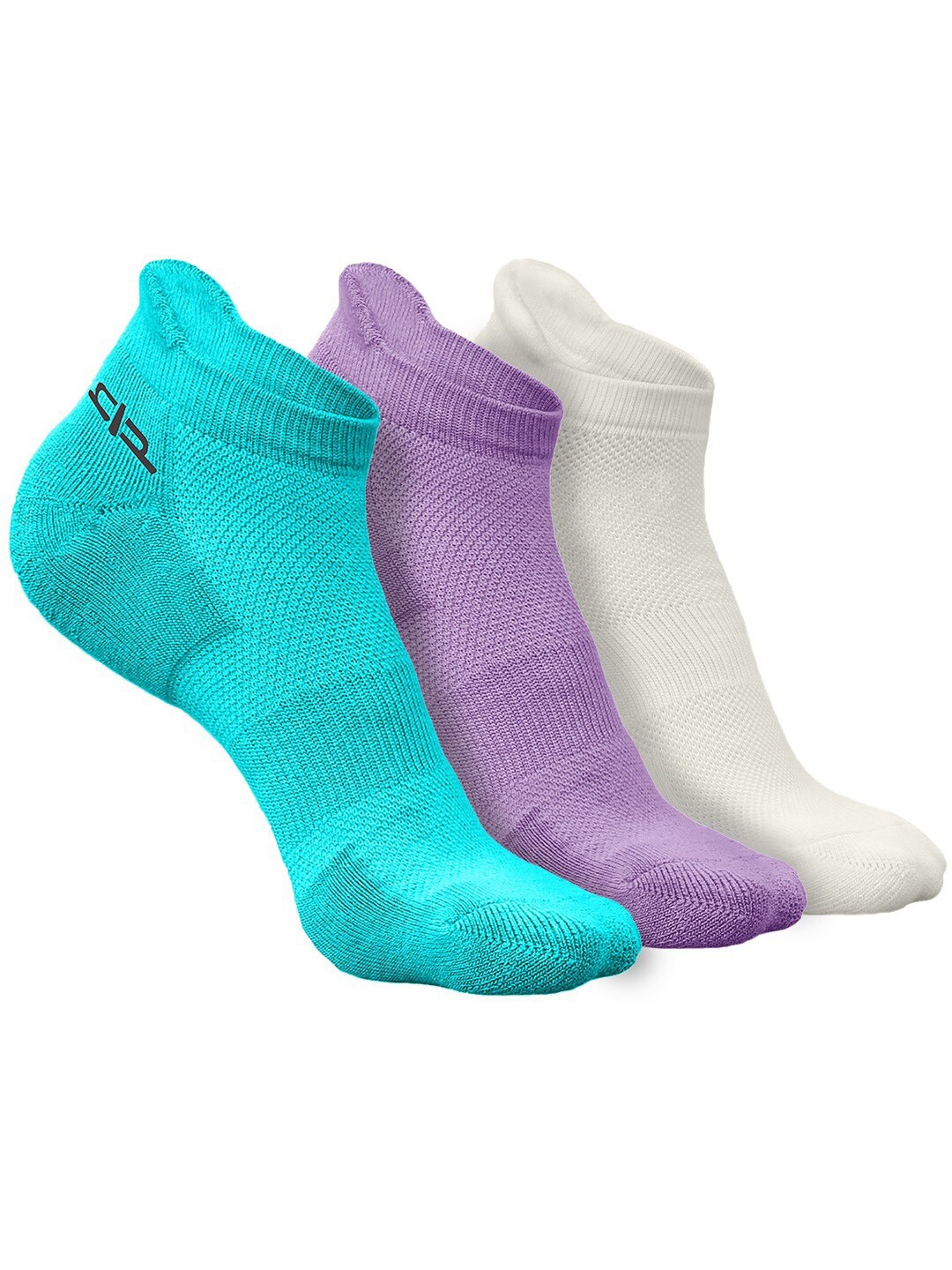 

Heelium Women Pack of 3 Bamboo Super Soft & Odour-Free Breathable Ankle-Length Socks, Blue