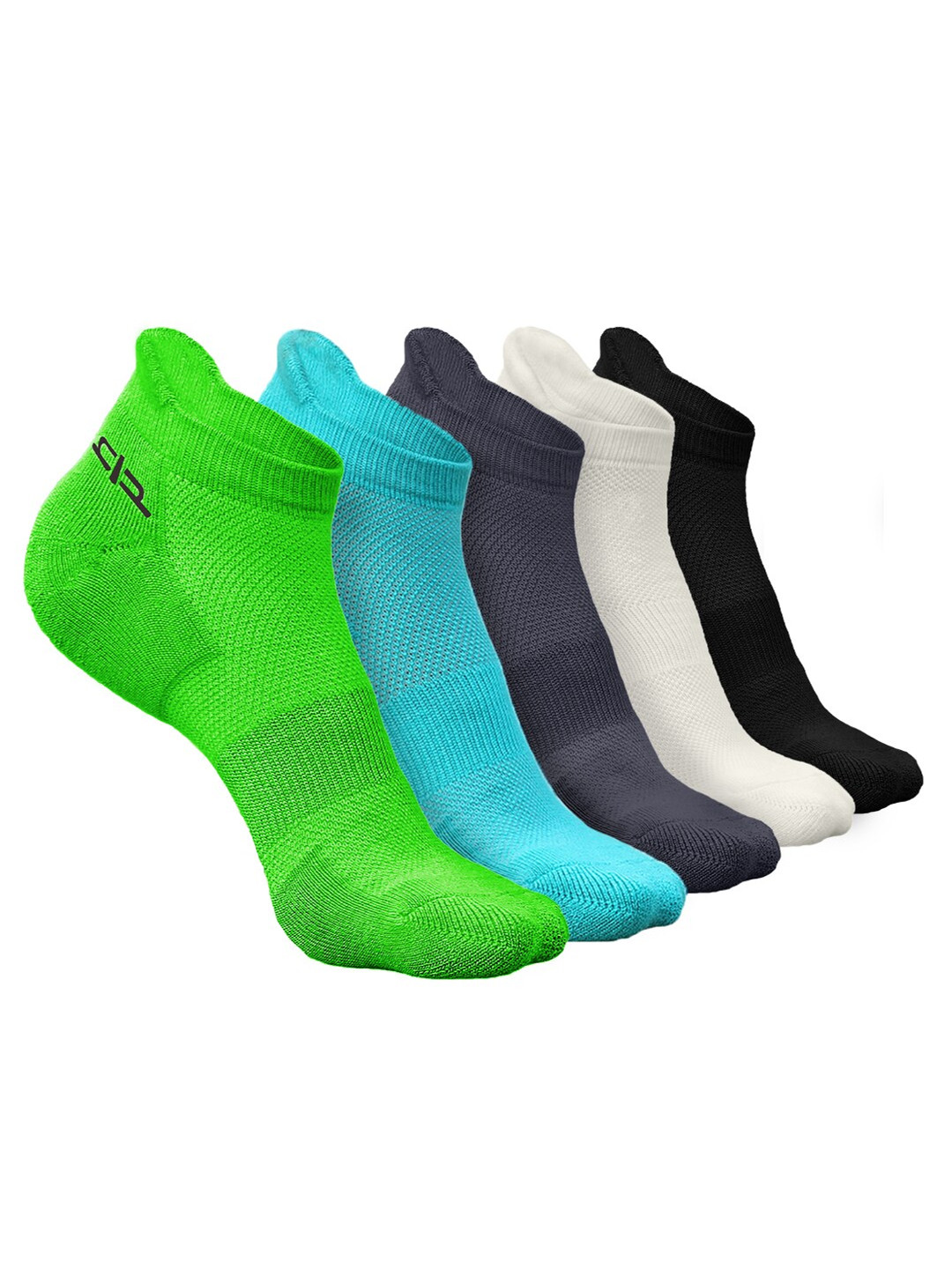 

Heelium Women Pack of 5 Bamboo Super Soft & Odour-Free Breathable Ankle-Length Socks, Green