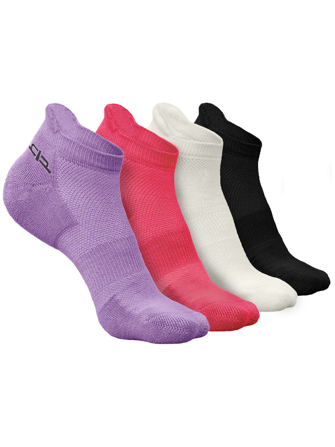 

Heelium Women Pack of 4 Bamboo Super Soft & Odour-Free Breathable Ankle-Length Socks, Purple