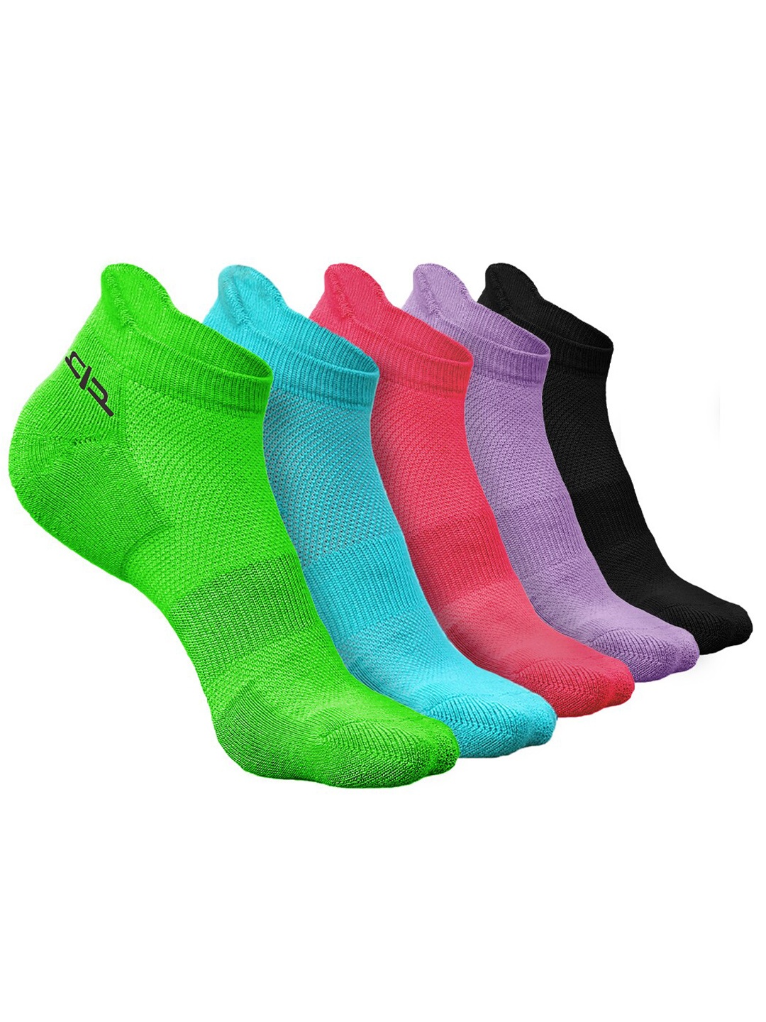 

Heelium Women Pack of 5 Bamboo Super Soft & Odour-Free Breathable Ankle-Length Socks, Green