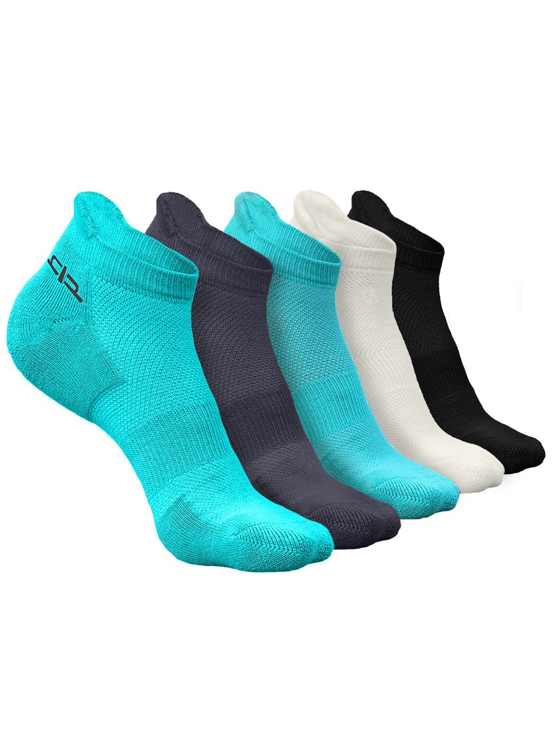 

Heelium Women Pack of 5 Bamboo Super Soft & Odour-Free Breathable Ankle-Length Socks, Blue