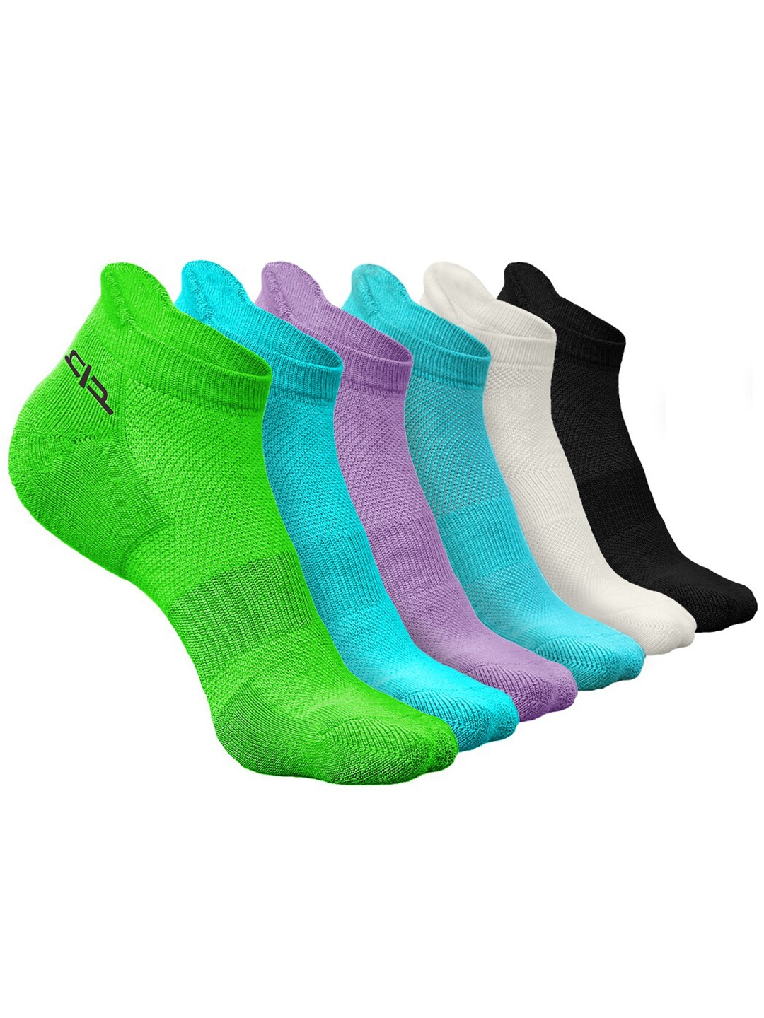 

Heelium Women Pack of 6 Bamboo Super Soft & Odour-Free Breathable Ankle-Length Socks, Blue