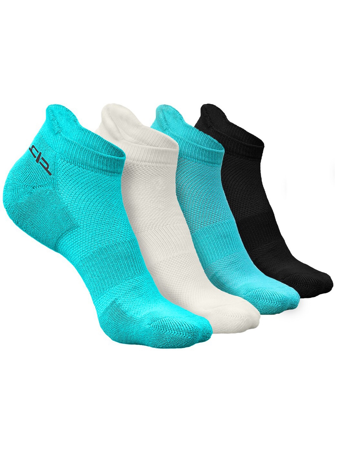 

Heelium Women Pack of 4 Bamboo Super Soft & Odour-Free Breathable Ankle-Length Socks, Blue