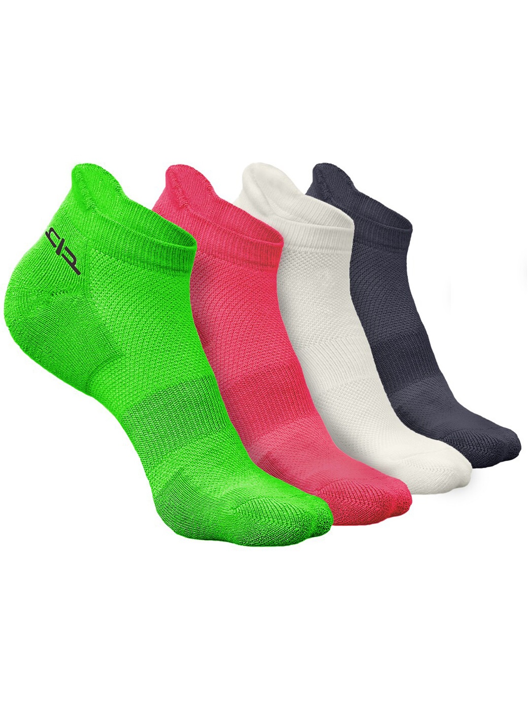 

Heelium Women Pack of 4 Bamboo Super Soft & Odour-Free Breathable Ankle-Length Socks, Lime green