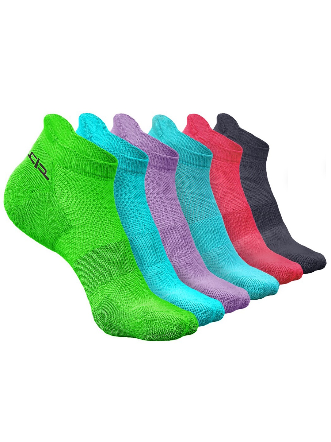 

Heelium Women Pack of 6 Bamboo Super Soft & Odour-Free Breathable Ankle-Length Socks, Green