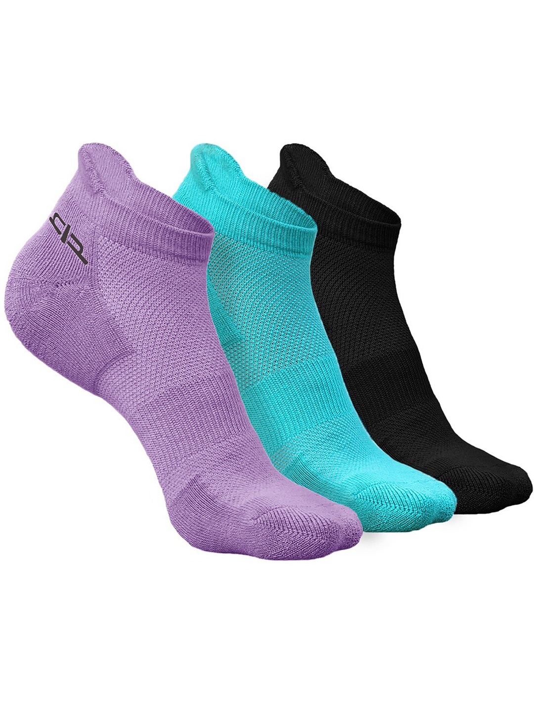 

Heelium Women Pack of 3 Bamboo Super Soft & Odour-Free Breathable Ankle-Length Socks, Purple
