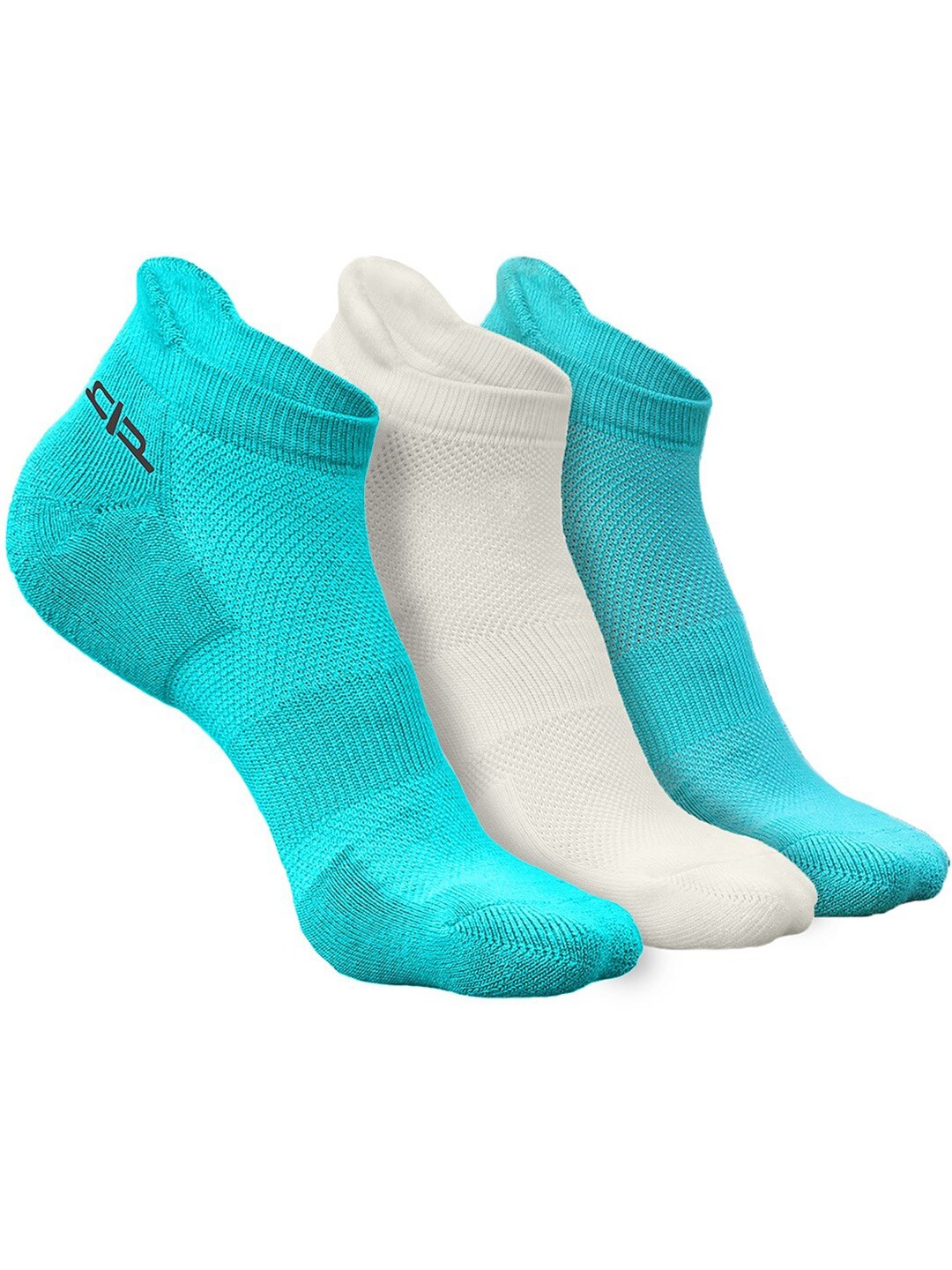 

Heelium Women Pack of 3 Bamboo Super Soft & Odour-Free Breathable Ankle-Length Socks, Blue