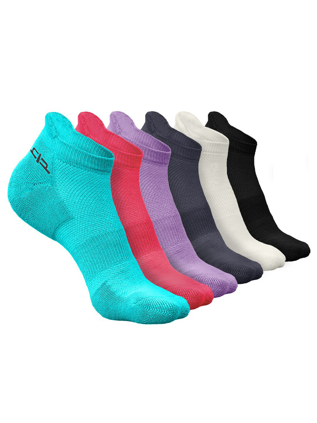 

Heelium Women Pack of 6 Bamboo Super Soft & Odour-Free Breathable Ankle-Length Socks, Blue