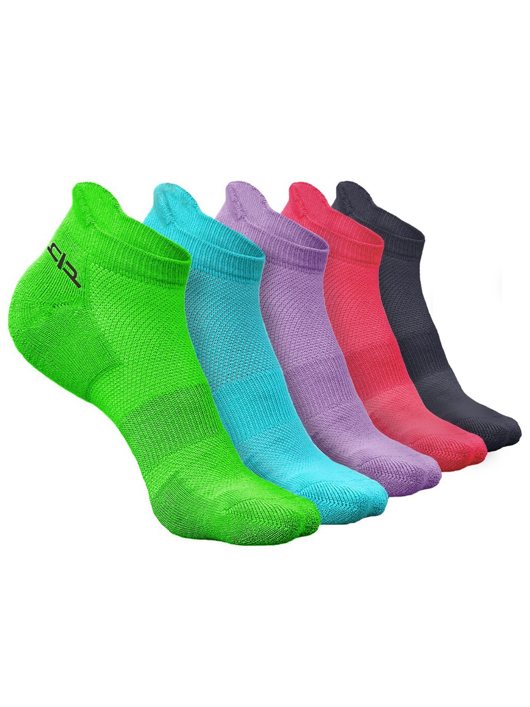 

Heelium Women Pack of 5 Bamboo Super Soft & Odour-Free Breathable Ankle-Length Socks, Green