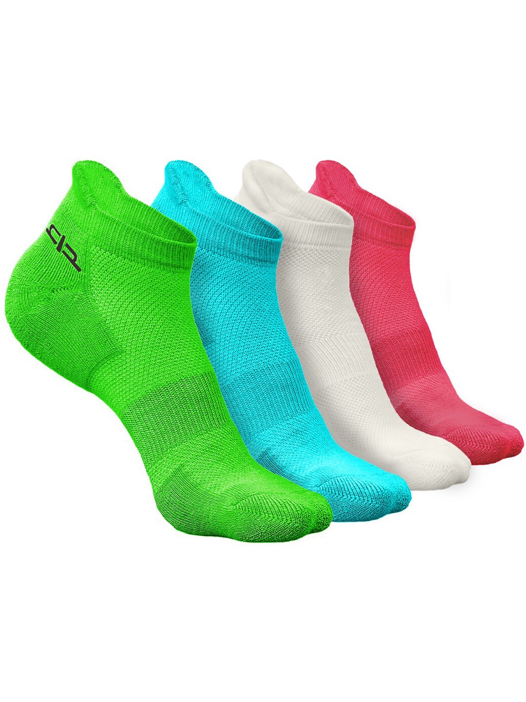 

Heelium Women Pack of 4 Bamboo Super Soft & Odour-Free Breathable Ankle-Length Socks, Green