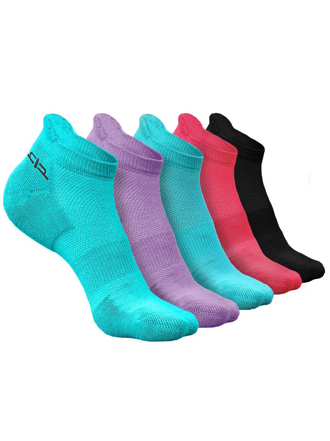 

Heelium Women Pack of 5 Bamboo Super Soft & Odour-Free Breathable Ankle-Length Socks, Blue