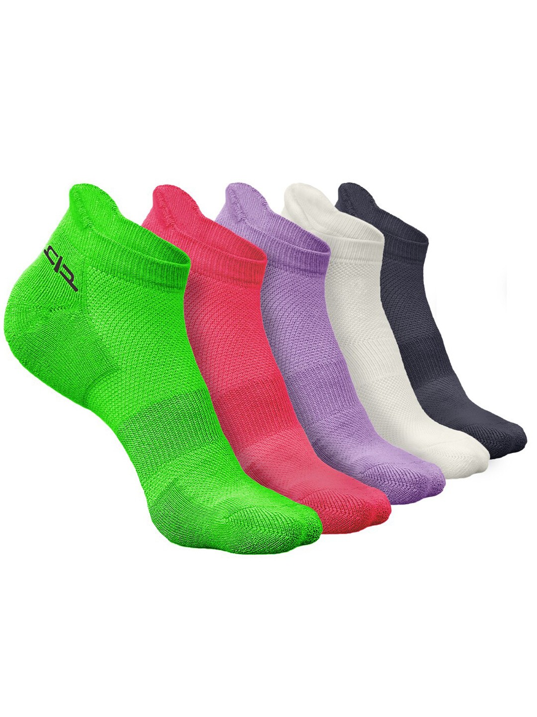

Heelium Women Pack of 5 Bamboo Super Soft & Odour-Free Breathable Ankle-Length Socks, Green