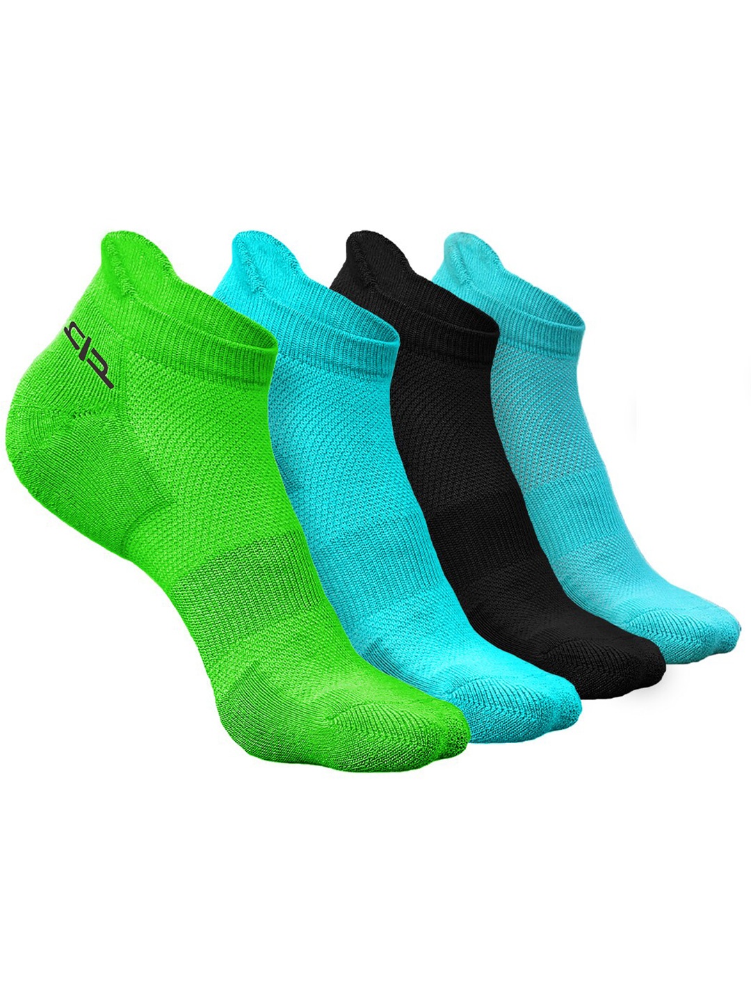 

Heelium Women Pack of 4 Bamboo Super Soft & Odour-Free Breathable Ankle-Length Socks, Green