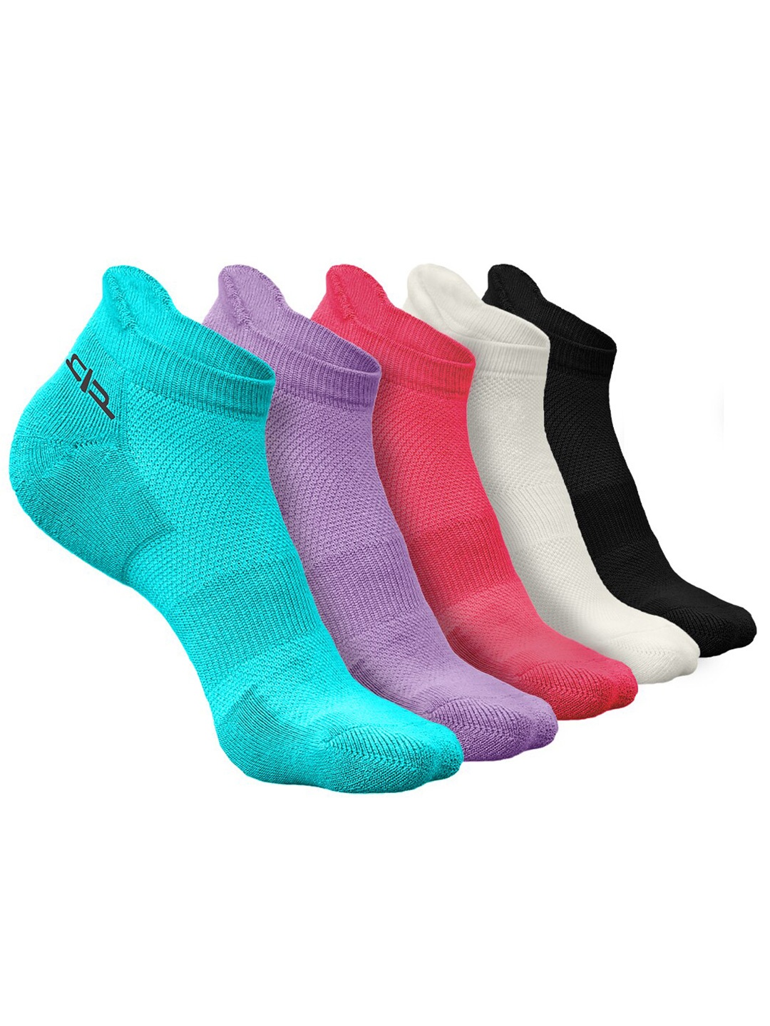 

Heelium Women Pack of 5 Bamboo Super Soft & Odour-Free Breathable Ankle-Length Socks, Blue