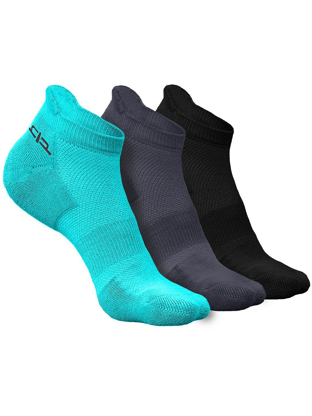 

Heelium Women Pack of 3 Bamboo Super Soft & Odour-Free Breathable Ankle-Length Socks, Blue