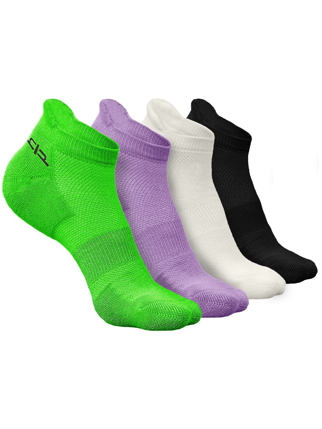 

Heelium Women Pack of 4 Bamboo Super Soft & Odour-Free Breathable Ankle-Length Socks, Green