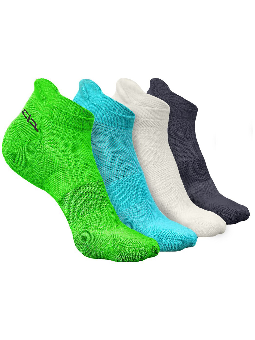 

Heelium Women Pack of 4 Bamboo Super Soft & Odour-Free Breathable Ankle-Length Socks, Green
