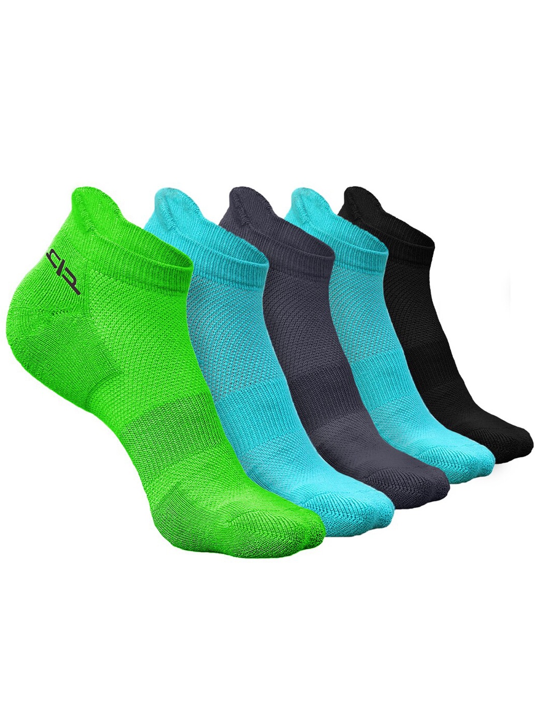 

Heelium Women Pack of 5 Bamboo Super Soft & Odour-Free Breathable Ankle-Length Socks, Green