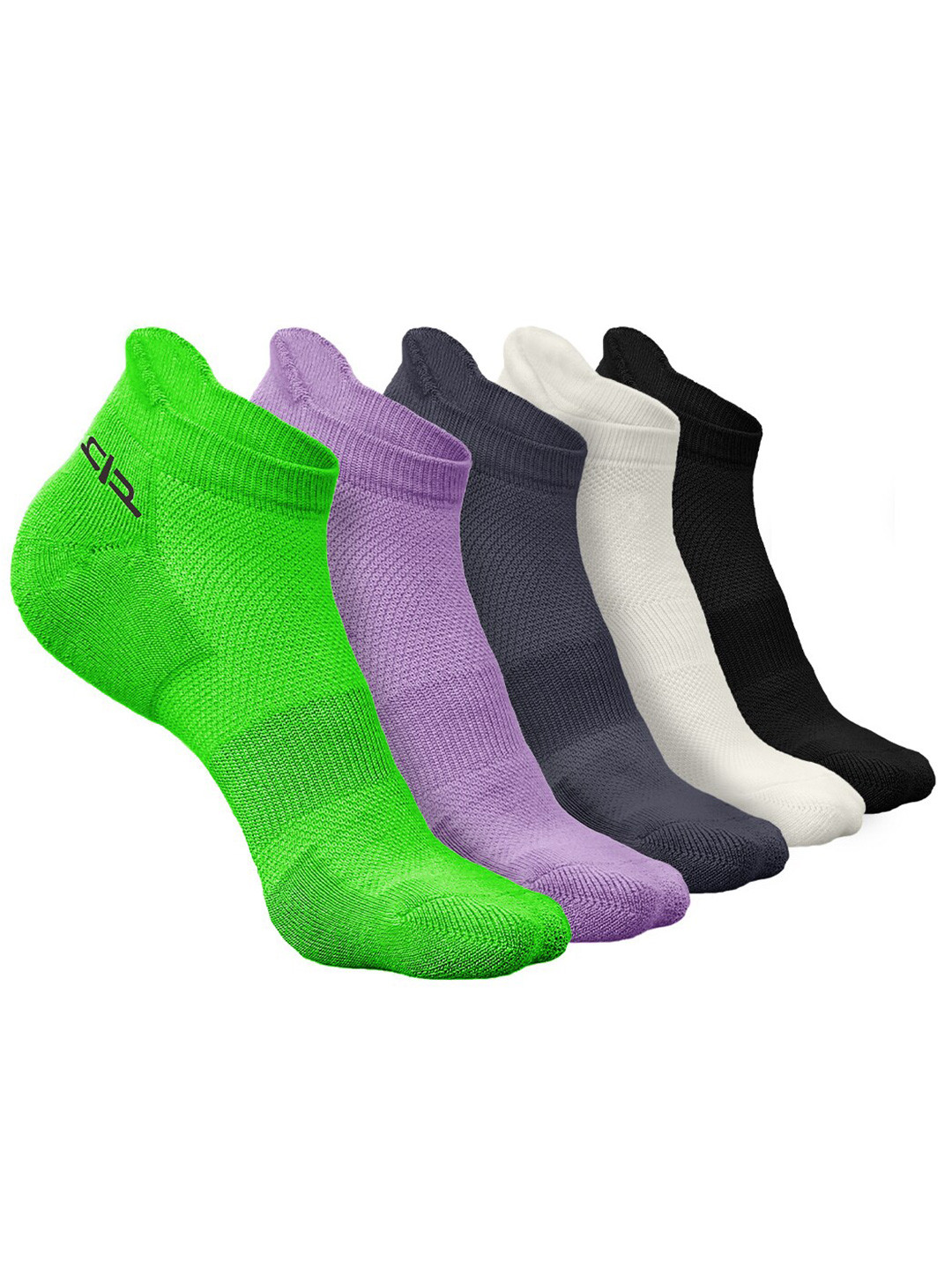 

Heelium Women Pack of 5 Bamboo Super Soft & Odour-Free Breathable Ankle-Length Socks, Green