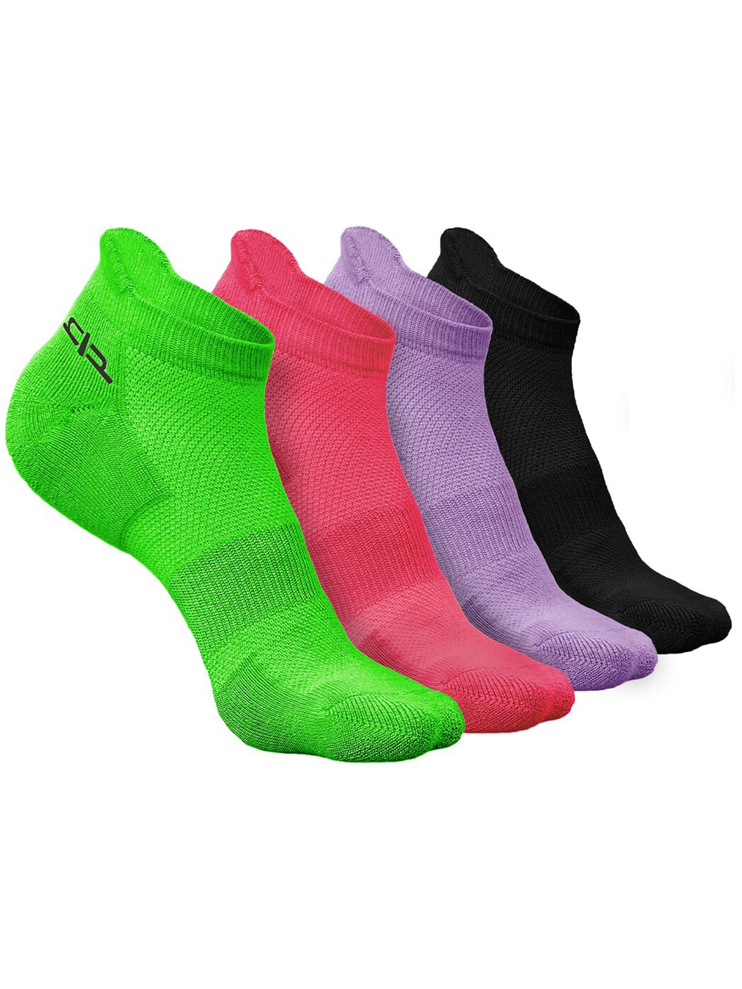 

Heelium Women Pack of 4 Bamboo Super Soft & Odour-Free Breathable Ankle-Length Socks, Green