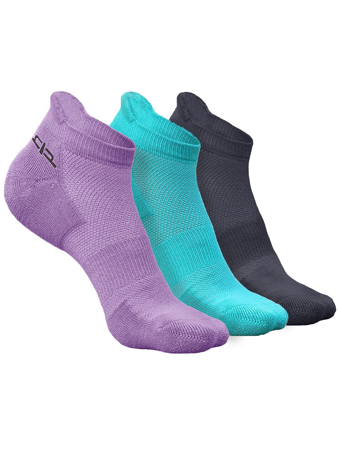

Heelium Women Pack of 3 Bamboo Super Soft & Odour-Free Breathable Ankle-Length Socks, Purple