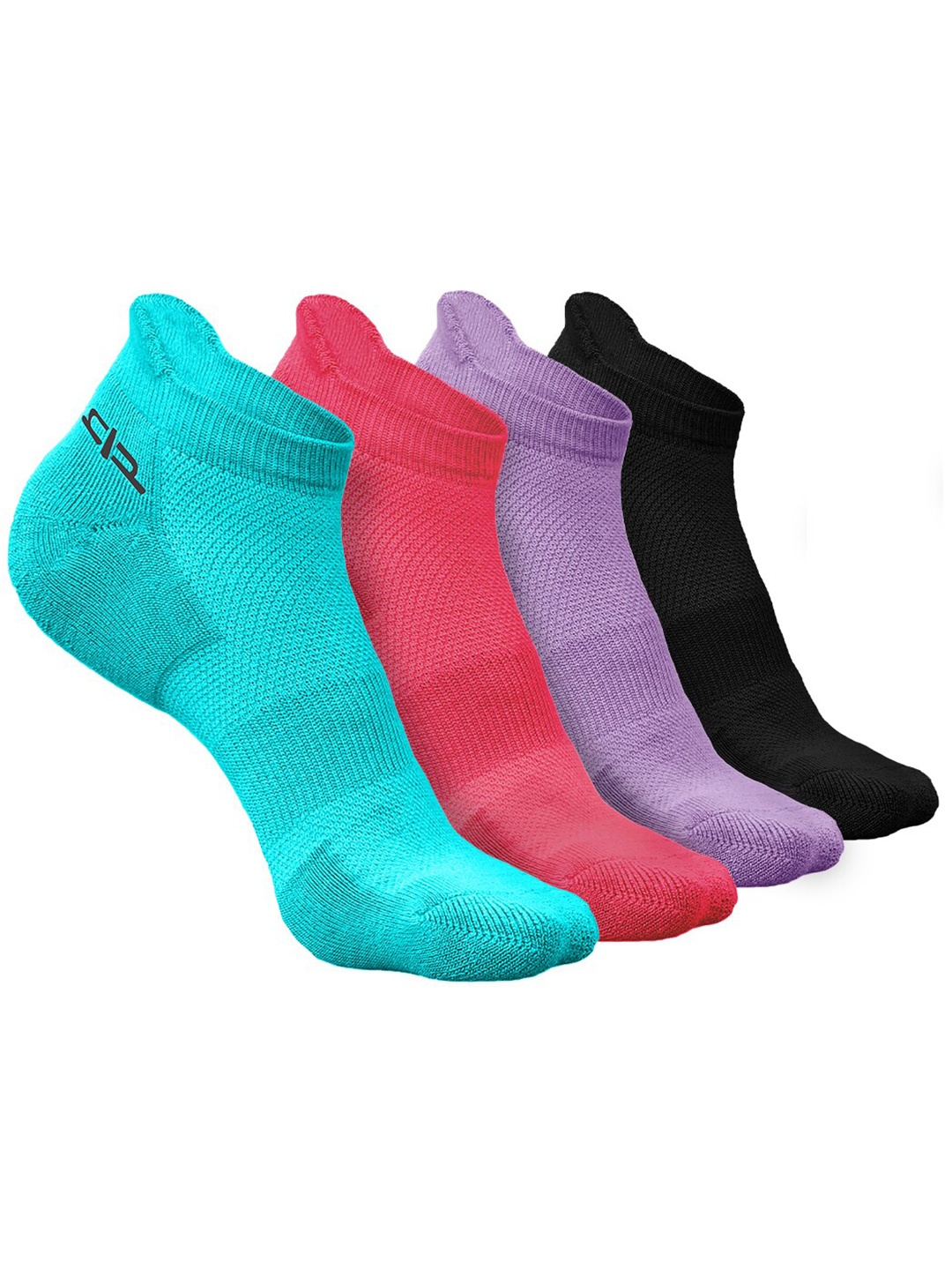 

Heelium Women Pack of 4 Bamboo Super Soft & Odour-Free Breathable Ankle-Length Socks, Blue