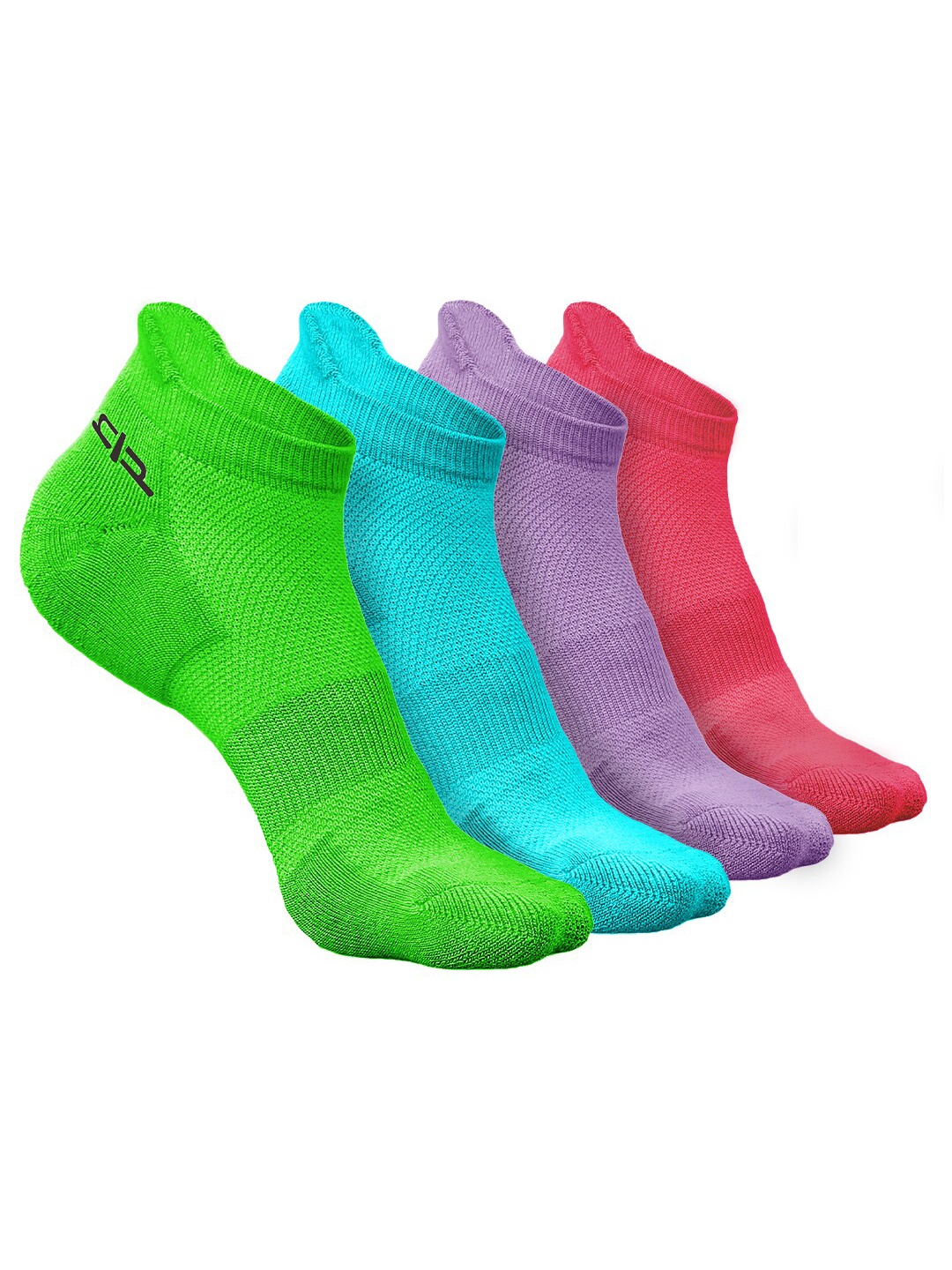 

Heelium Women Pack of 4 Bamboo Super Soft & Odour-Free Breathable Ankle-Length Socks, Green