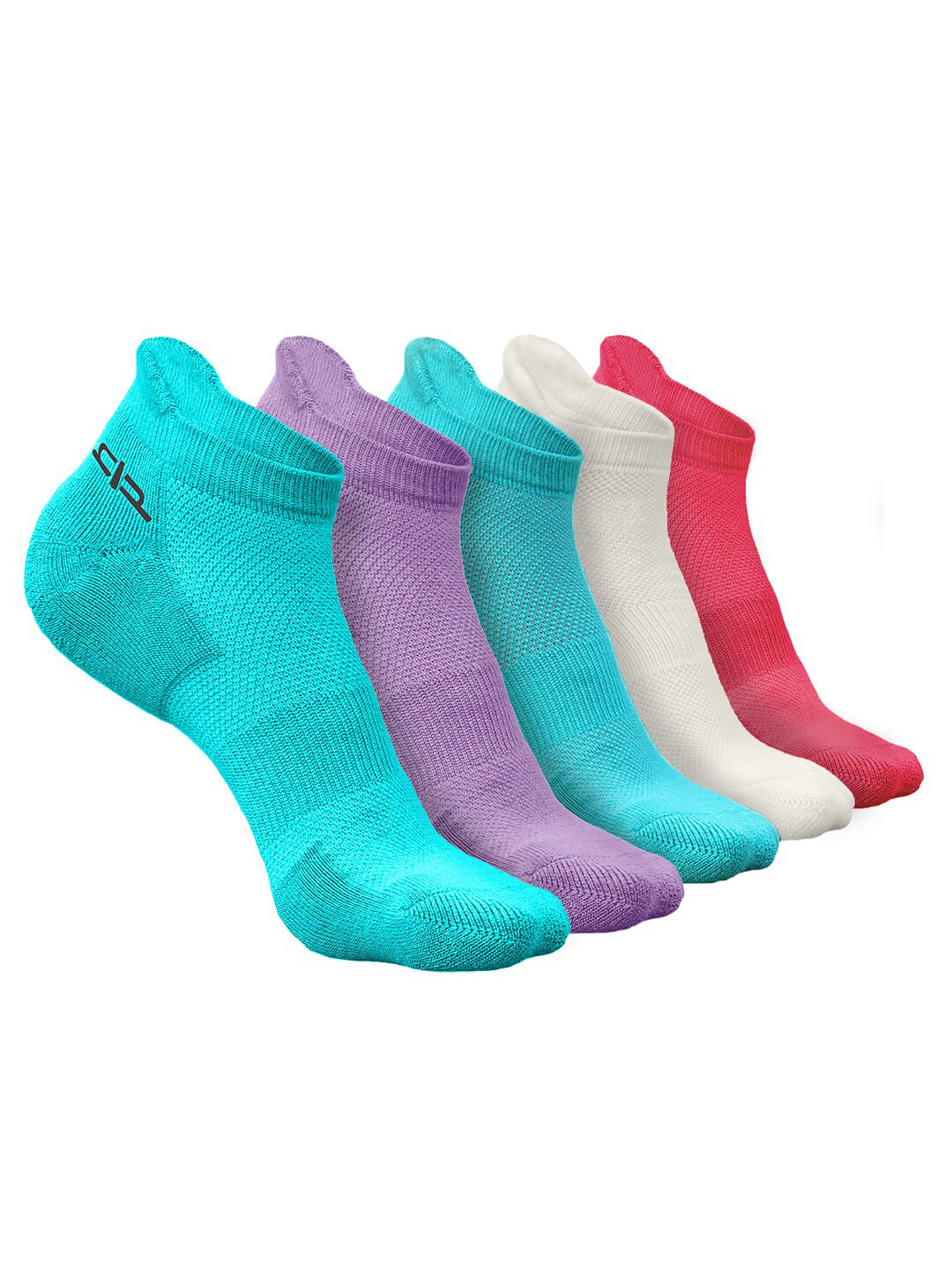 

Heelium Women Pack of 5 Bamboo Super Soft & Odour-Free Breathable Ankle-Length Socks, Blue