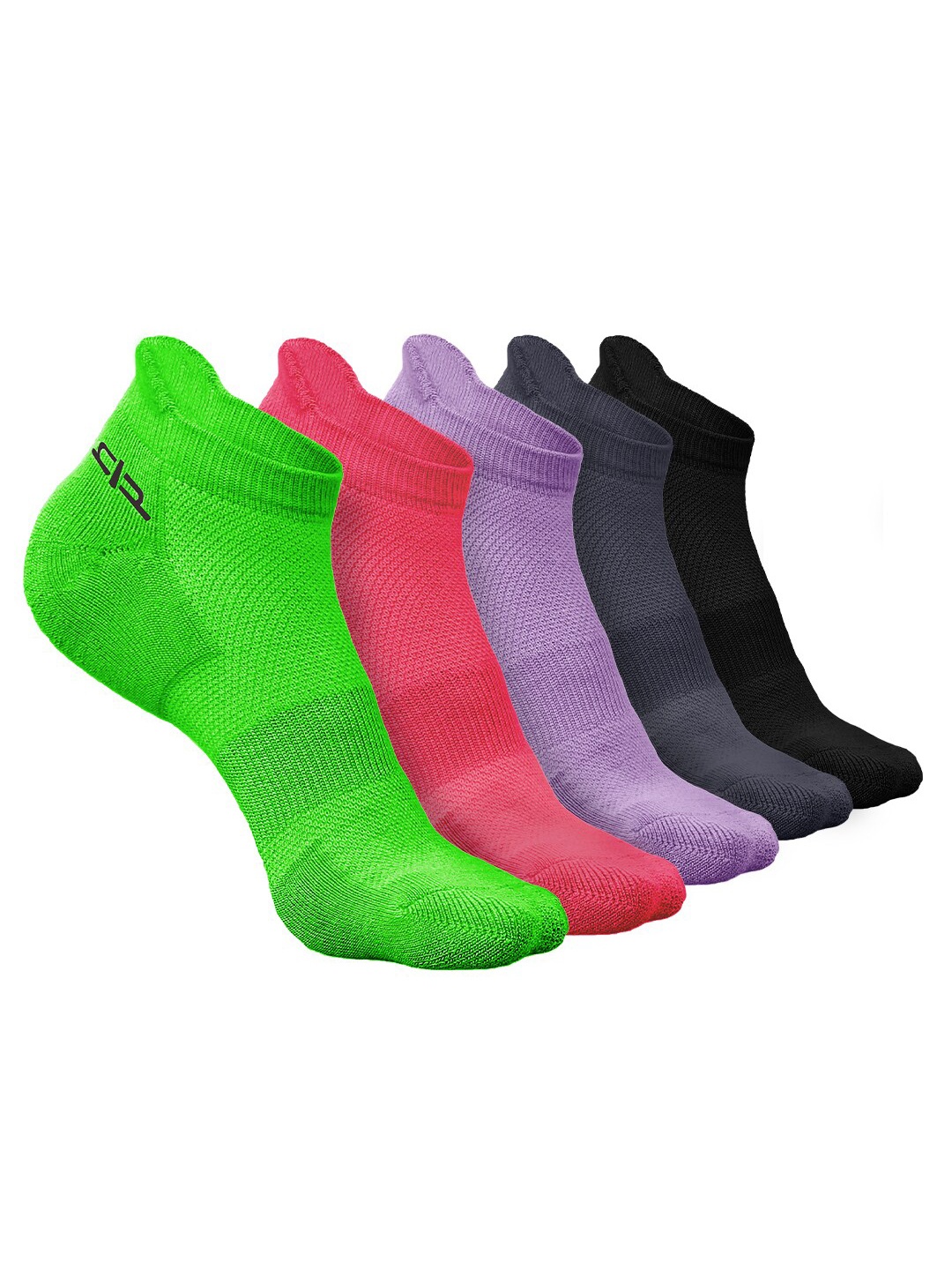 

Heelium Women Pack of 5 Bamboo Super Soft & Odour-Free Breathable Ankle-Length Socks, Green