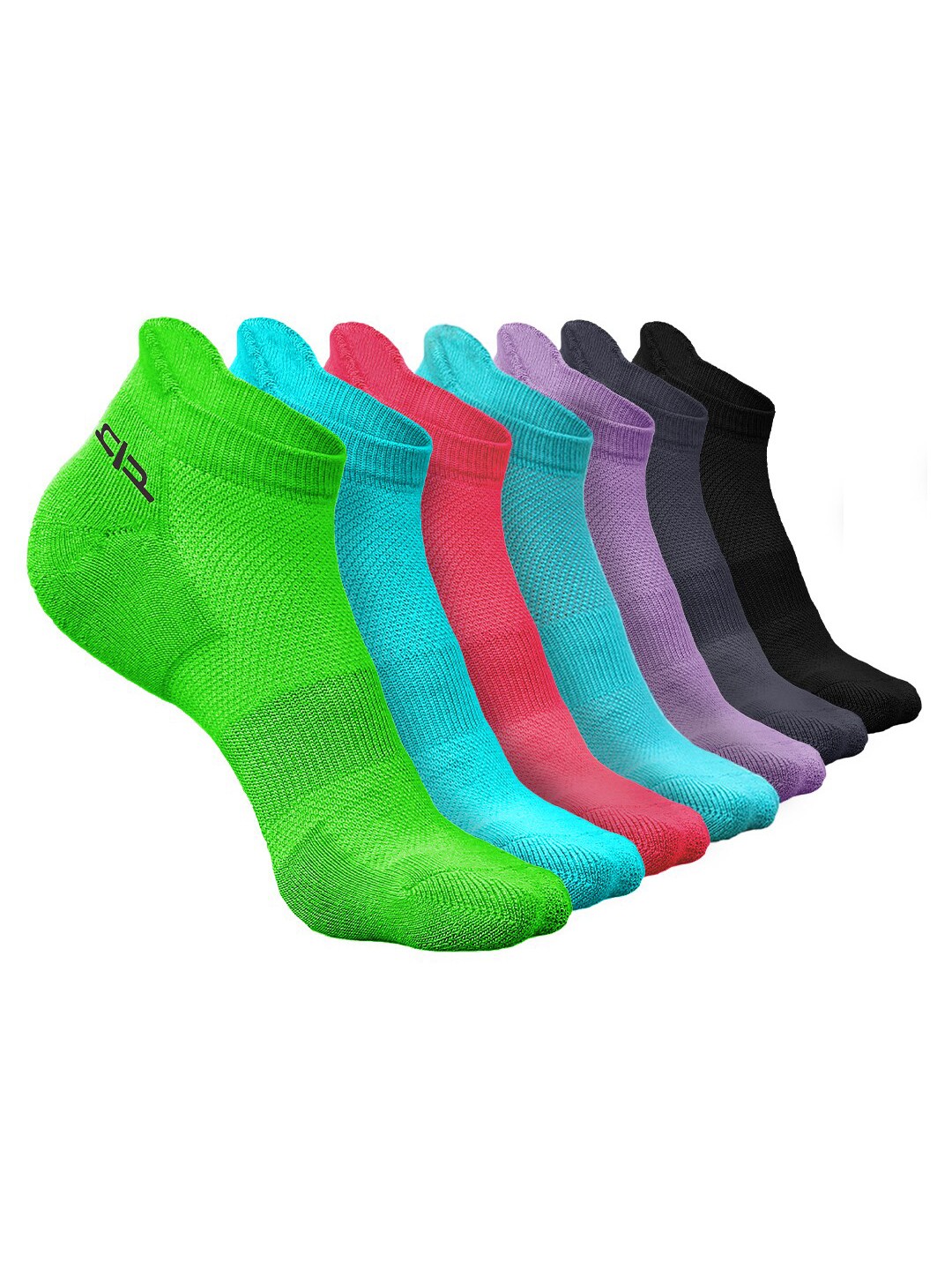 

Heelium Women Pack of 7 Bamboo Super Soft & Odour-Free Breathable Ankle-Length Socks, Teal