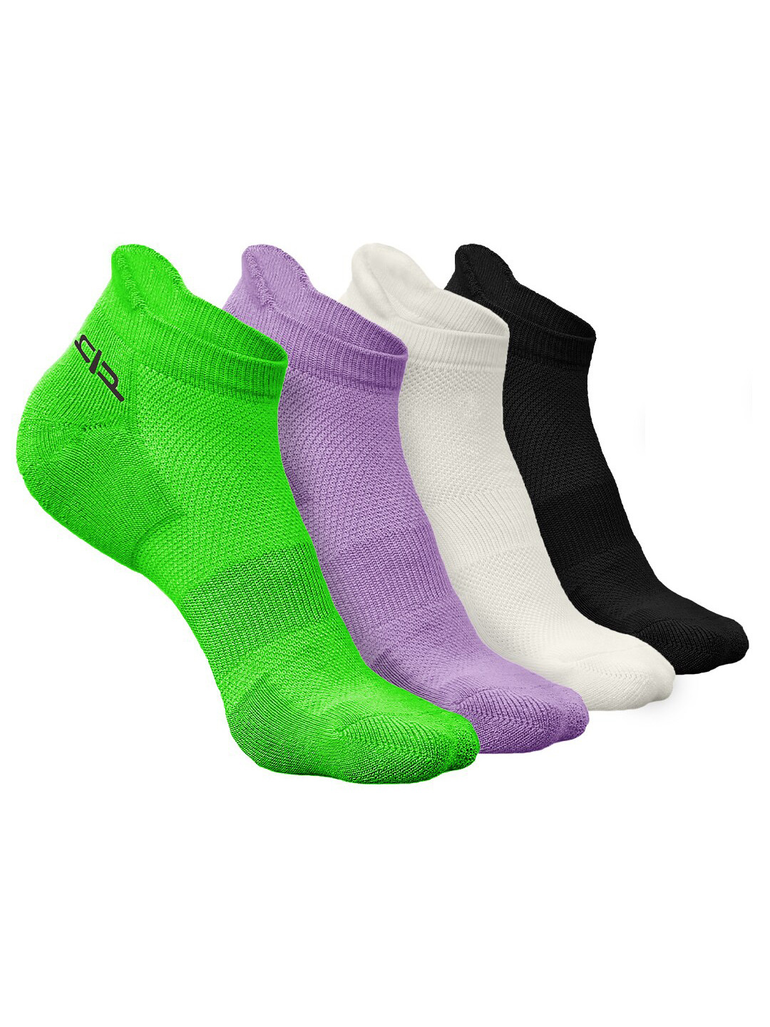 

Heelium Women Pack of 4 Bamboo Super Soft & Odour-Free Breathable Ankle-Length Socks, Green