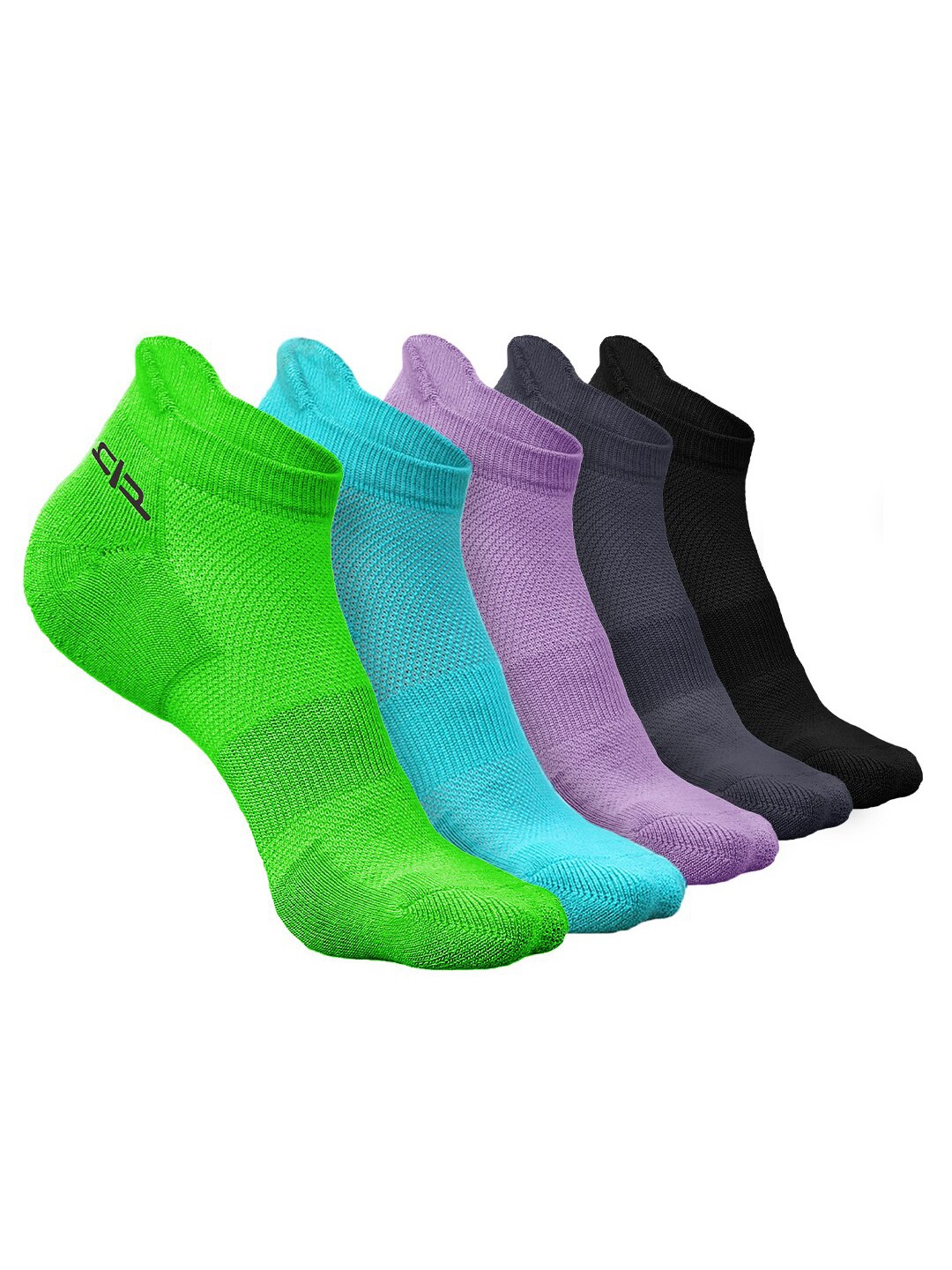 

Heelium Women Pack of 5 Bamboo Super Soft & Odour-Free Breathable Ankle-Length Socks, Green