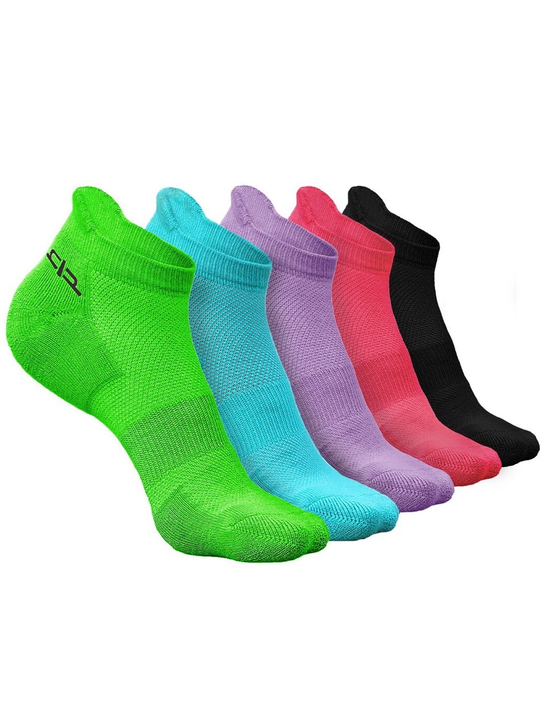 

Heelium Women Pack of 5 Bamboo Super Soft & Odour-Free Breathable Ankle-Length Socks, Green