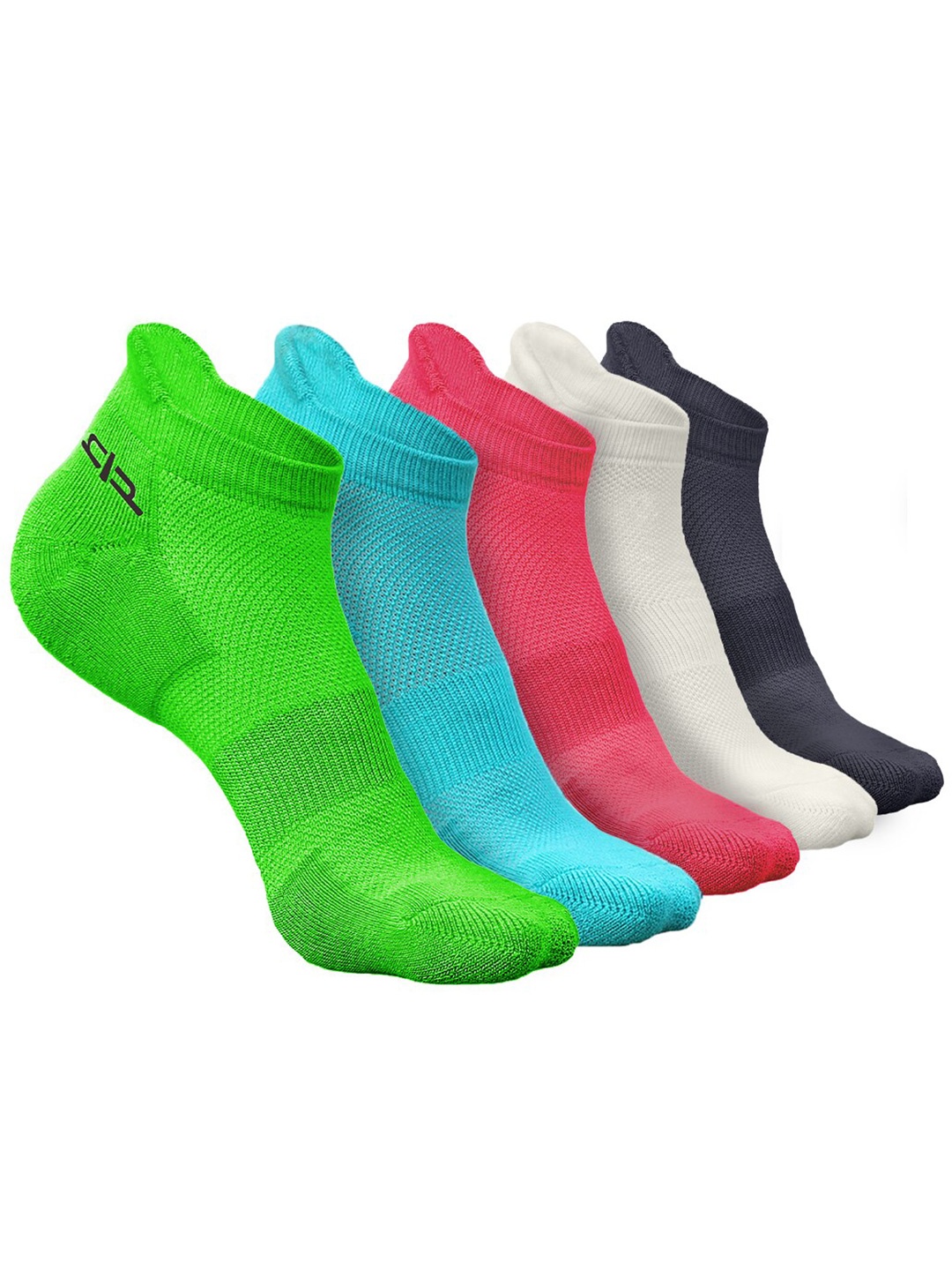 

Heelium Women Pack of 5 Bamboo Super Soft & Odour-Free Breathable Ankle-Length Socks, Green