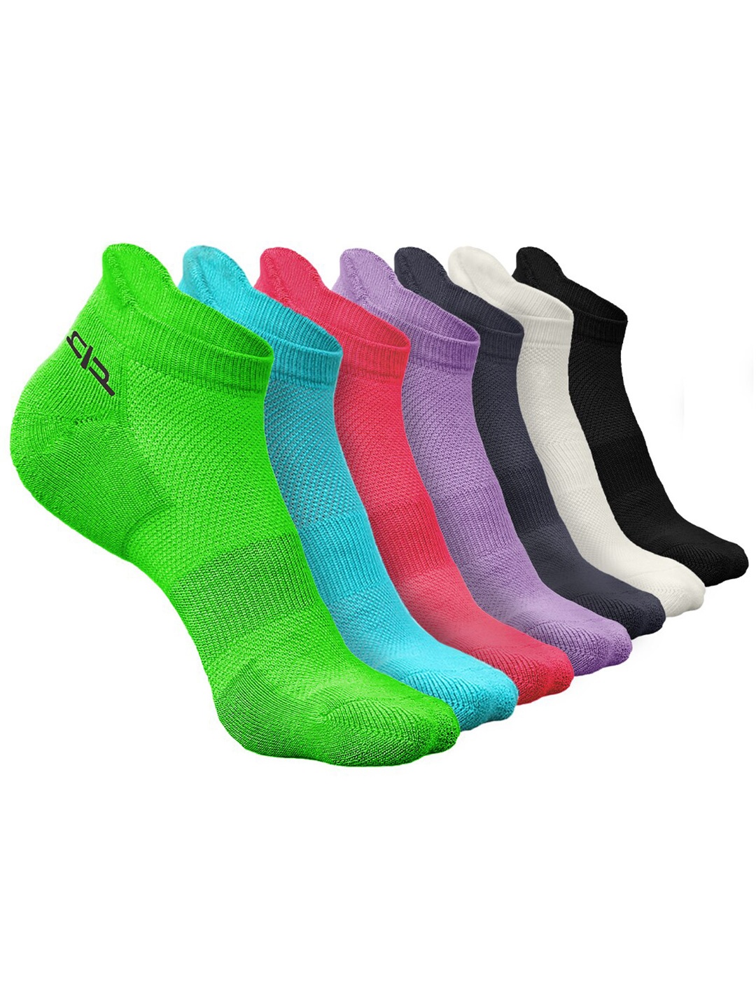 

Heelium Women Pack of 7 Bamboo Super Soft & Odour-Free Breathable Ankle-Length Socks, Green