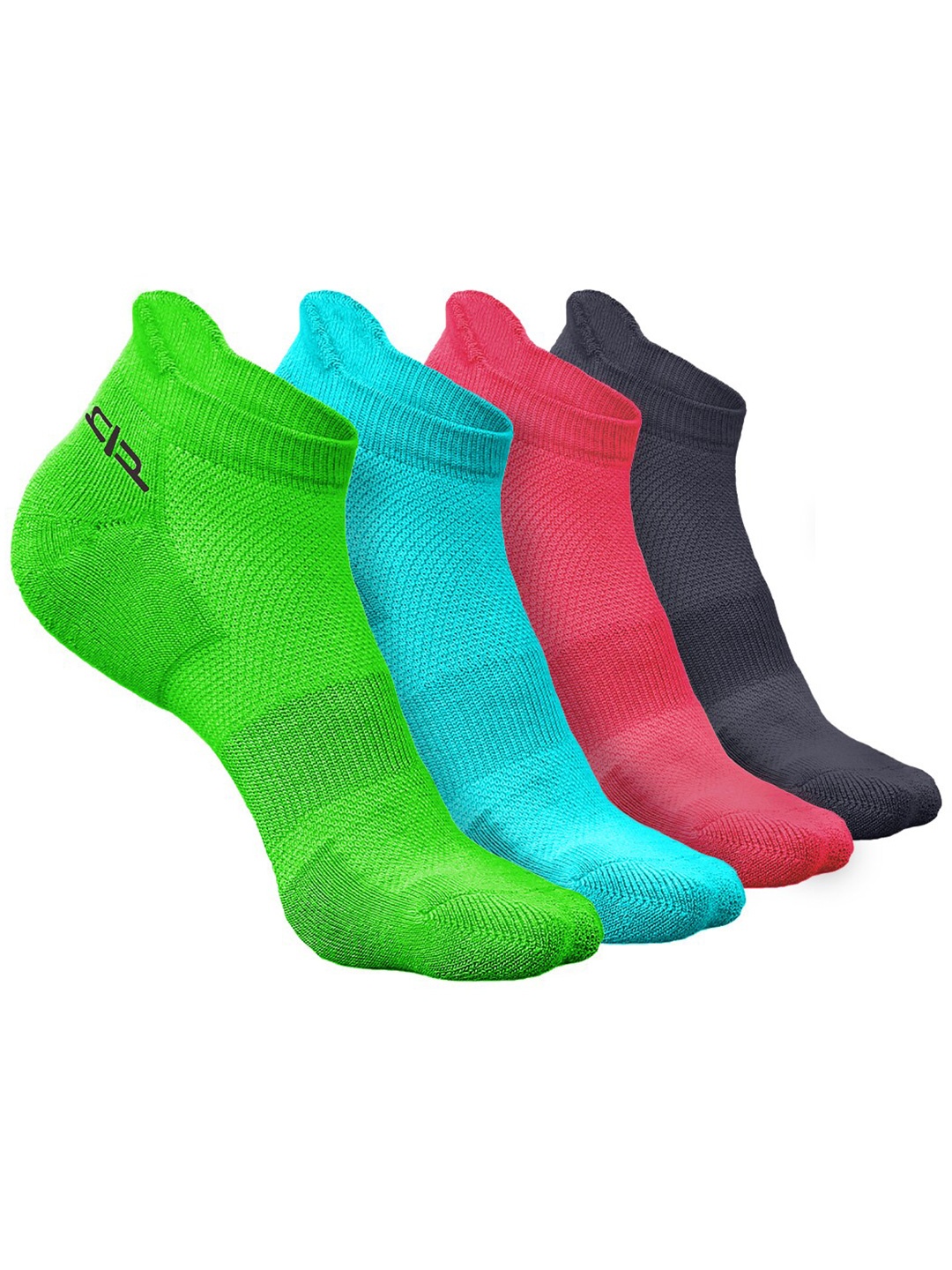 

Heelium Women Pack of 4 Bamboo Super Soft & Odour-Free Breathable Ankle-Length Socks, Green