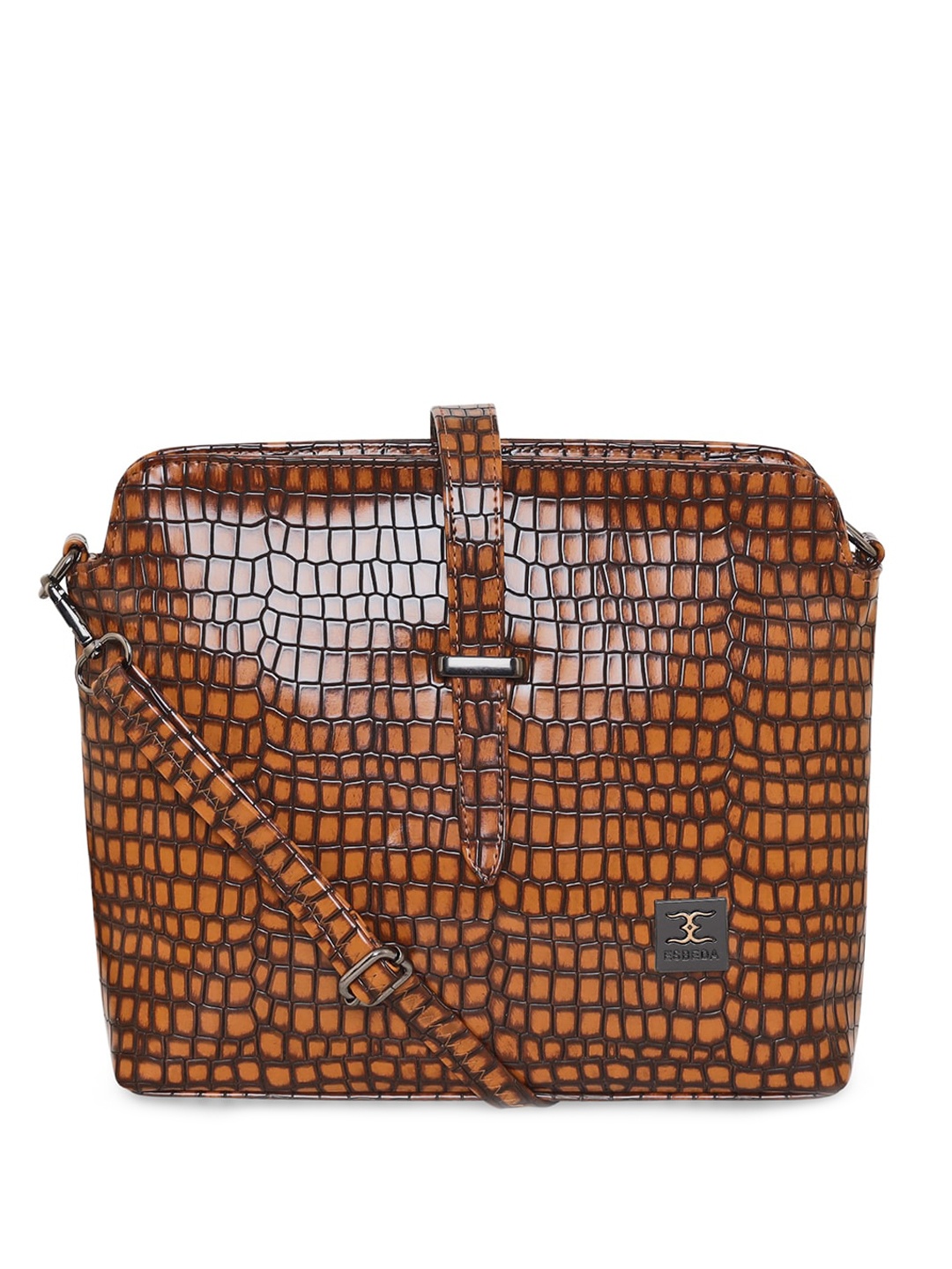 

ESBEDA Animal Textured Shopper Sling Bag, Tan