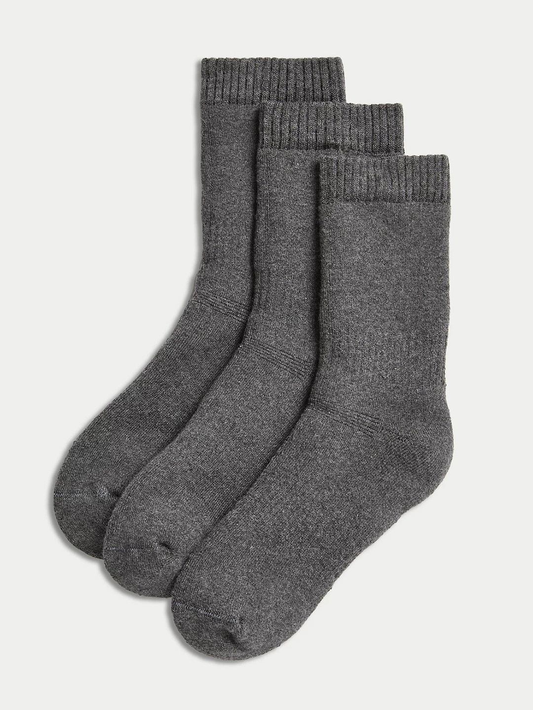 

Marks & Spencer Boys Pack Of 3 Above Ankle-Length Socks, Charcoal